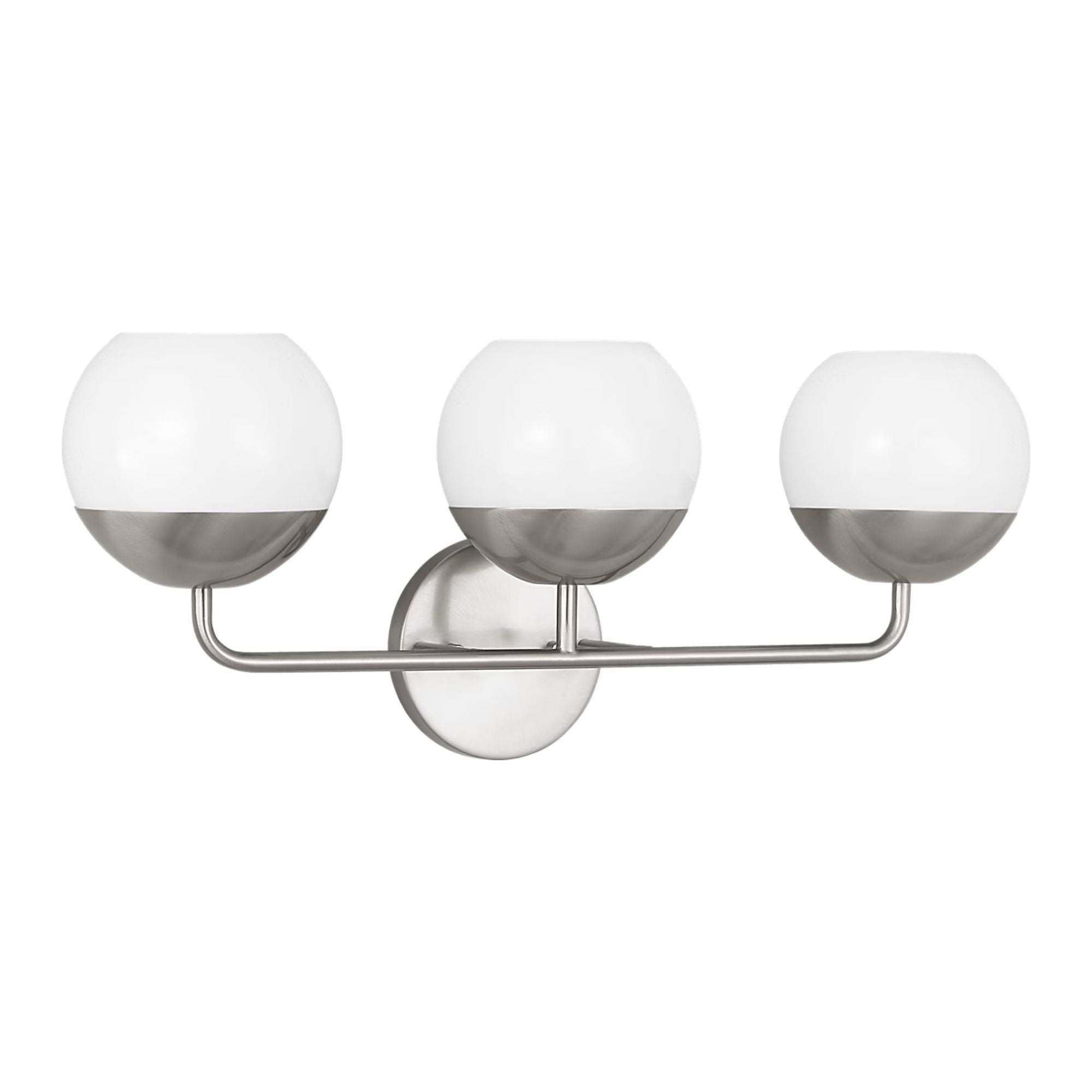 Alvin 24" 3-Light Bathroom Vanity, Brushed Nickel Finish