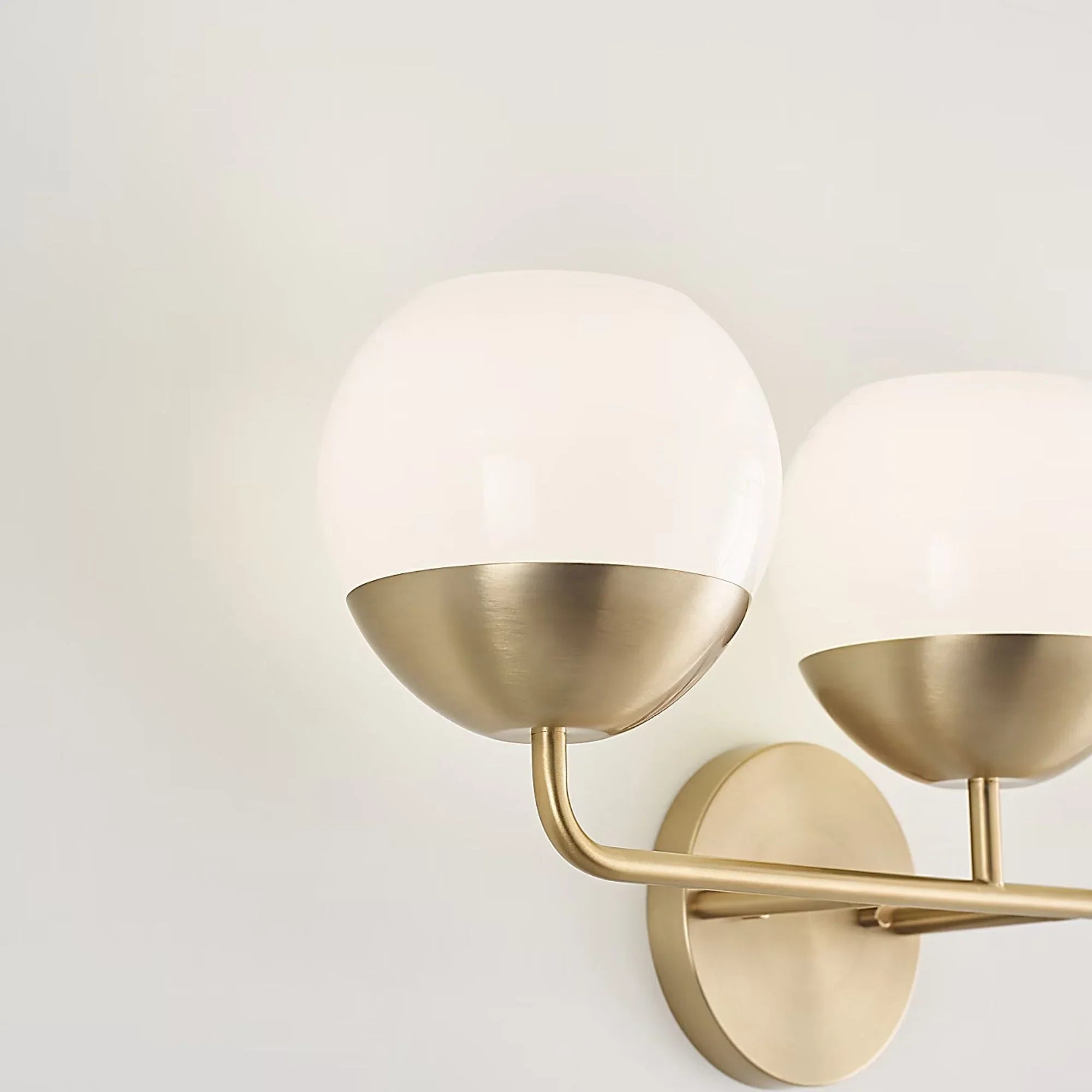 Alvin 24" 3-Light LED Bathroom Vanity, Satin Brass Finish