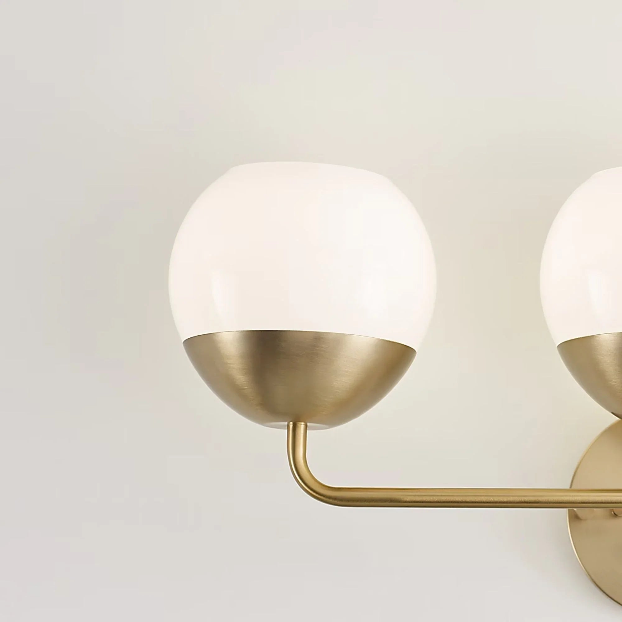 Alvin 24" 3-Light LED Bathroom Vanity, Satin Brass Finish