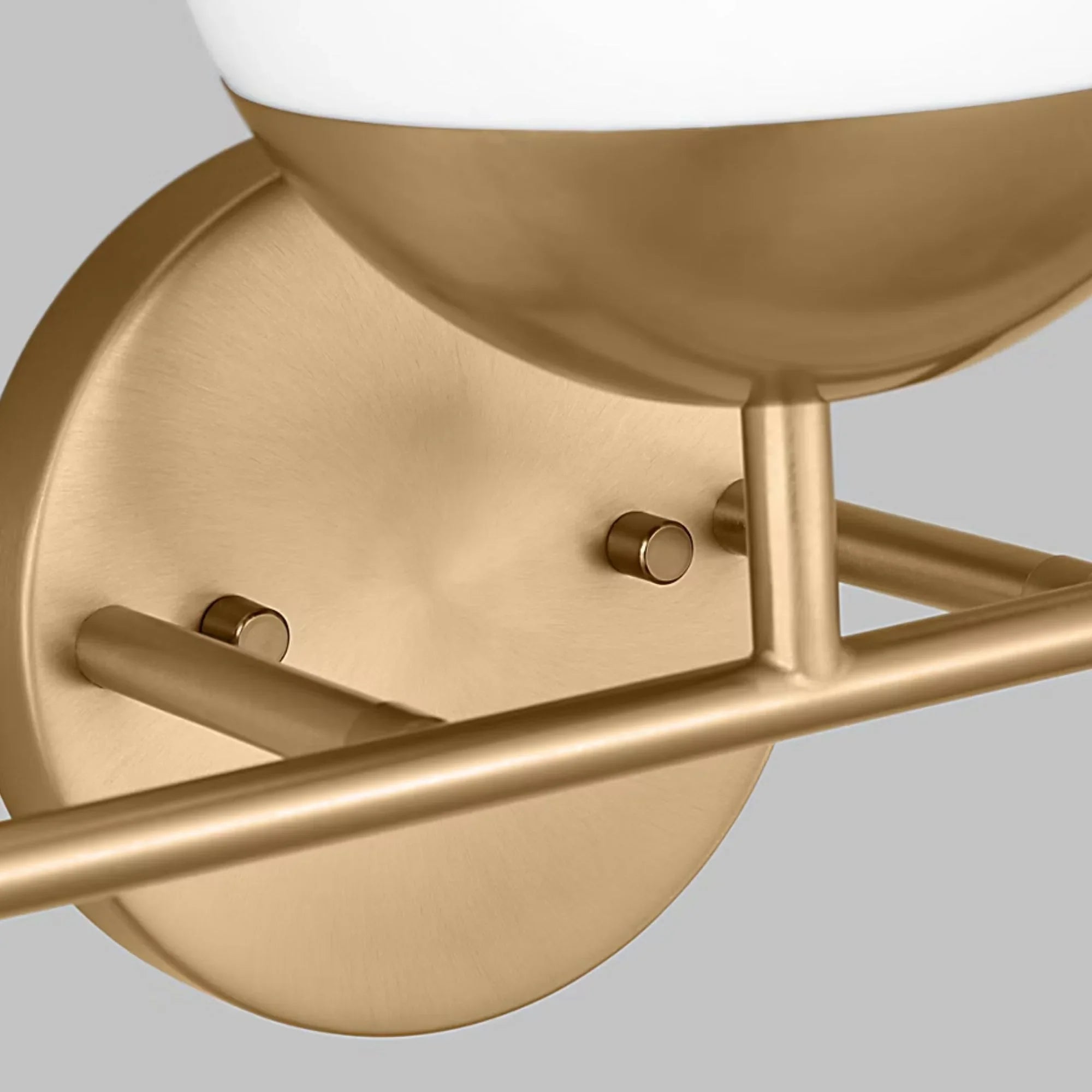 Alvin 24" 3-Light LED Bathroom Vanity, Satin Brass Finish