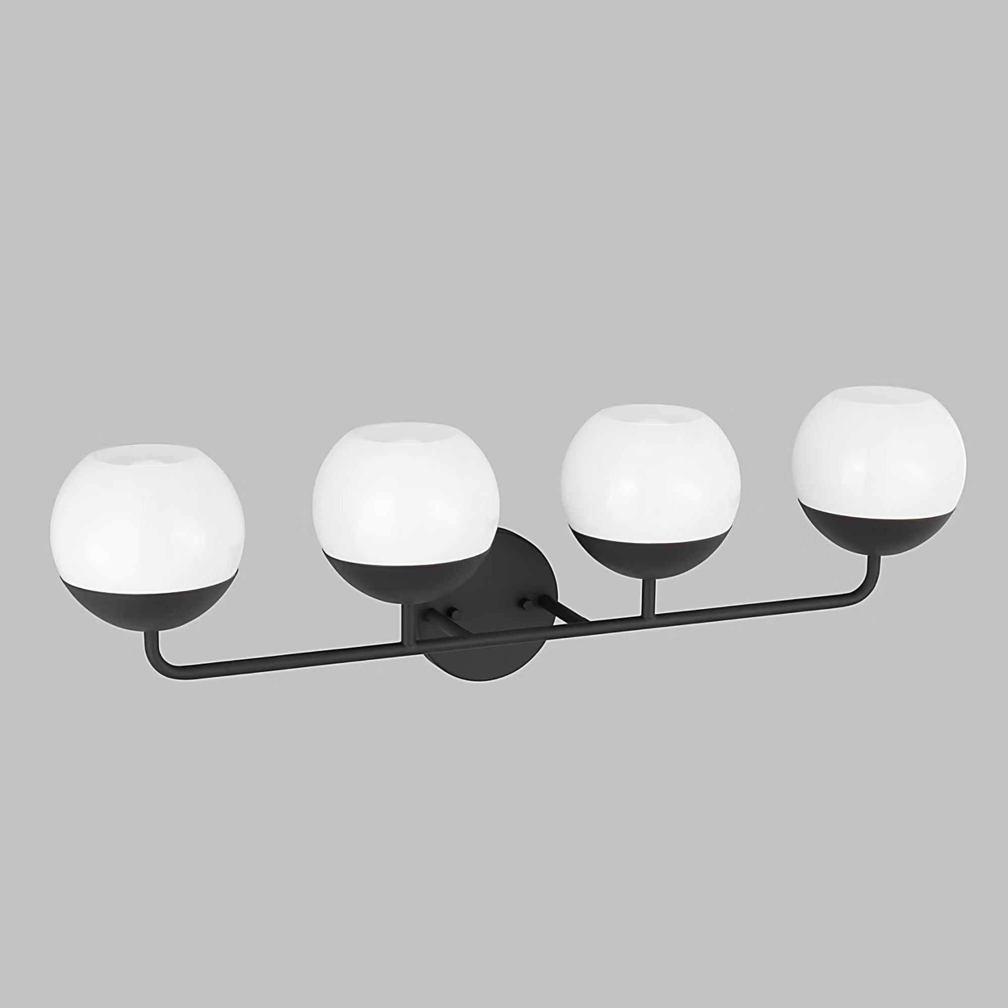 Alvin 33" 4-Light Bathroom Vanity, Midnight Black Finish