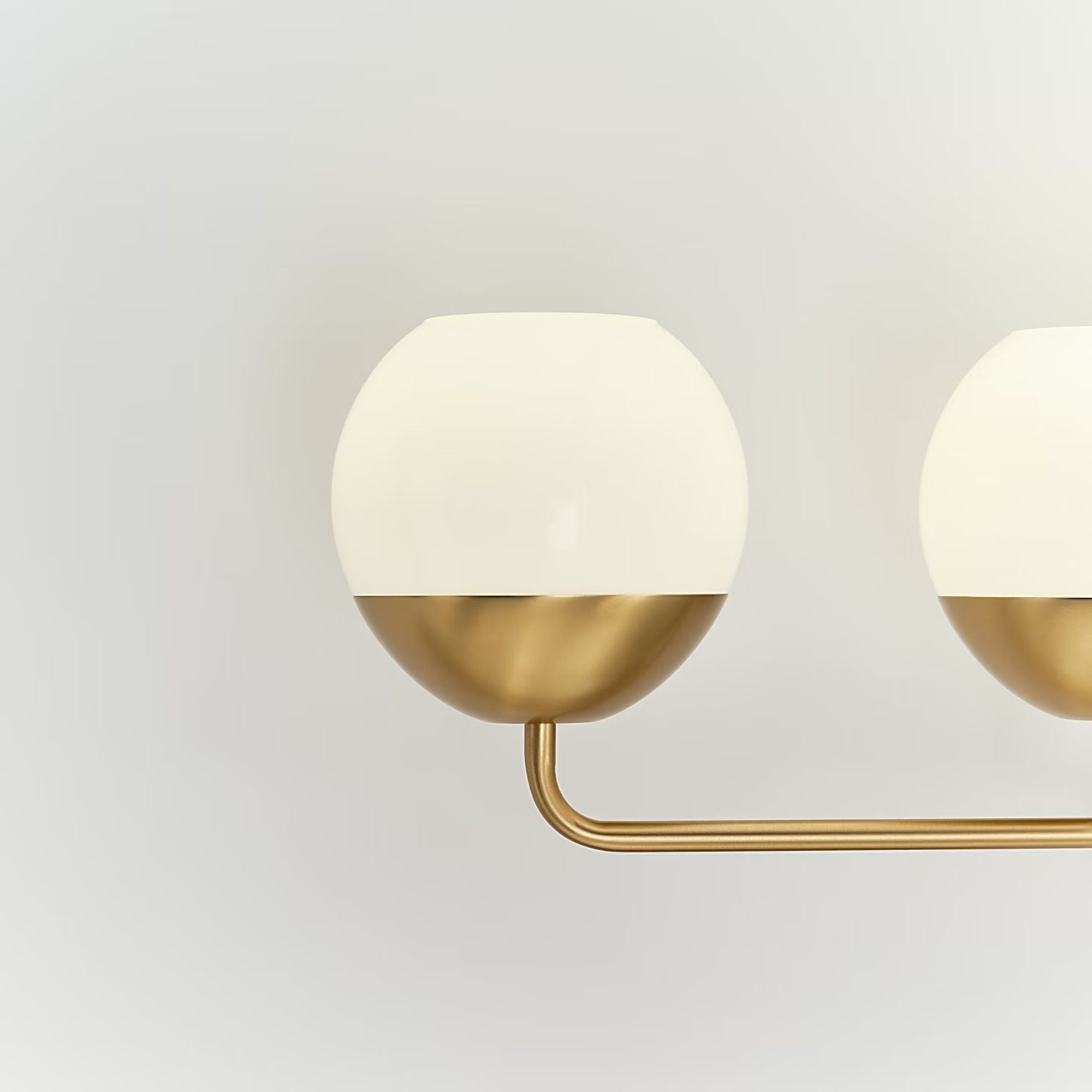 Alvin 33" 4-Light Bathroom Vanity, Satin Brass Finish