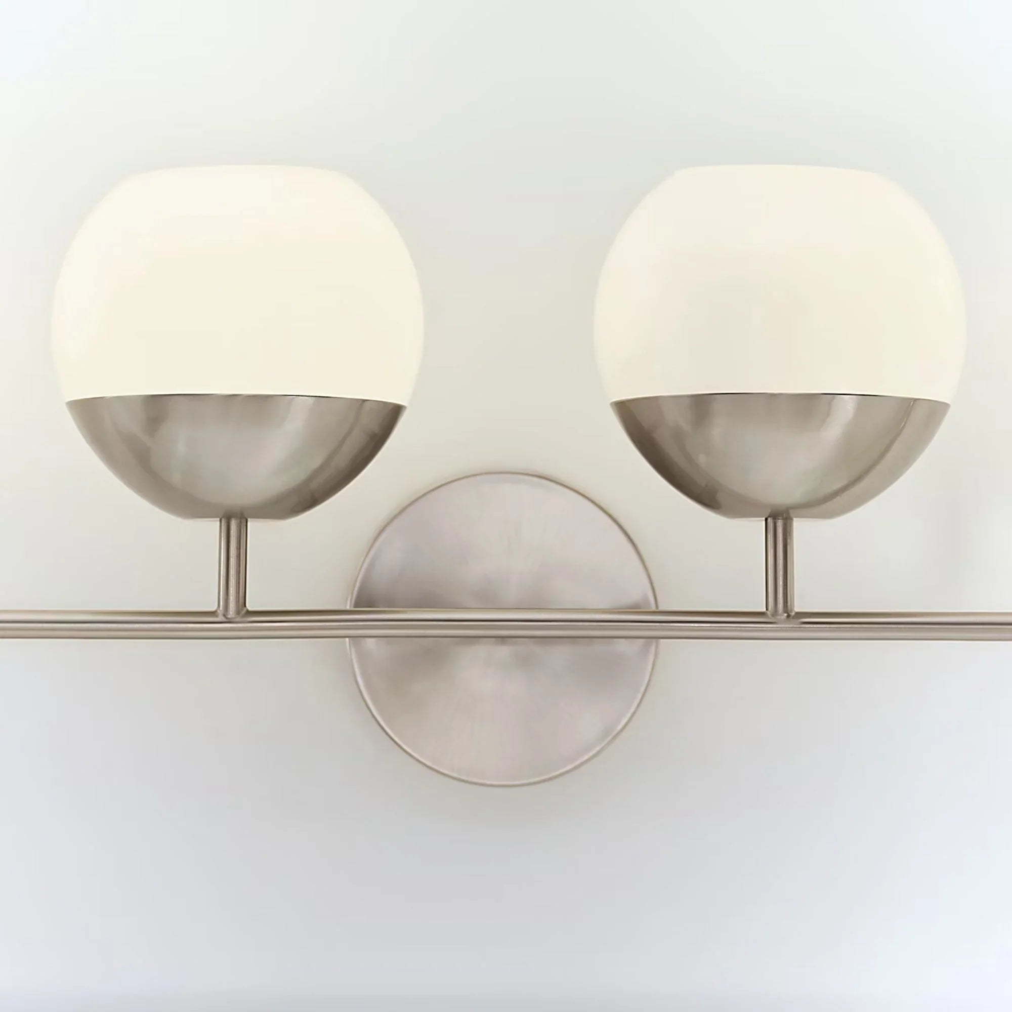 Visual Comfort Studio Alvin 33" 4-Light LED Bathroom Vanity, Brushed Nickel Finish