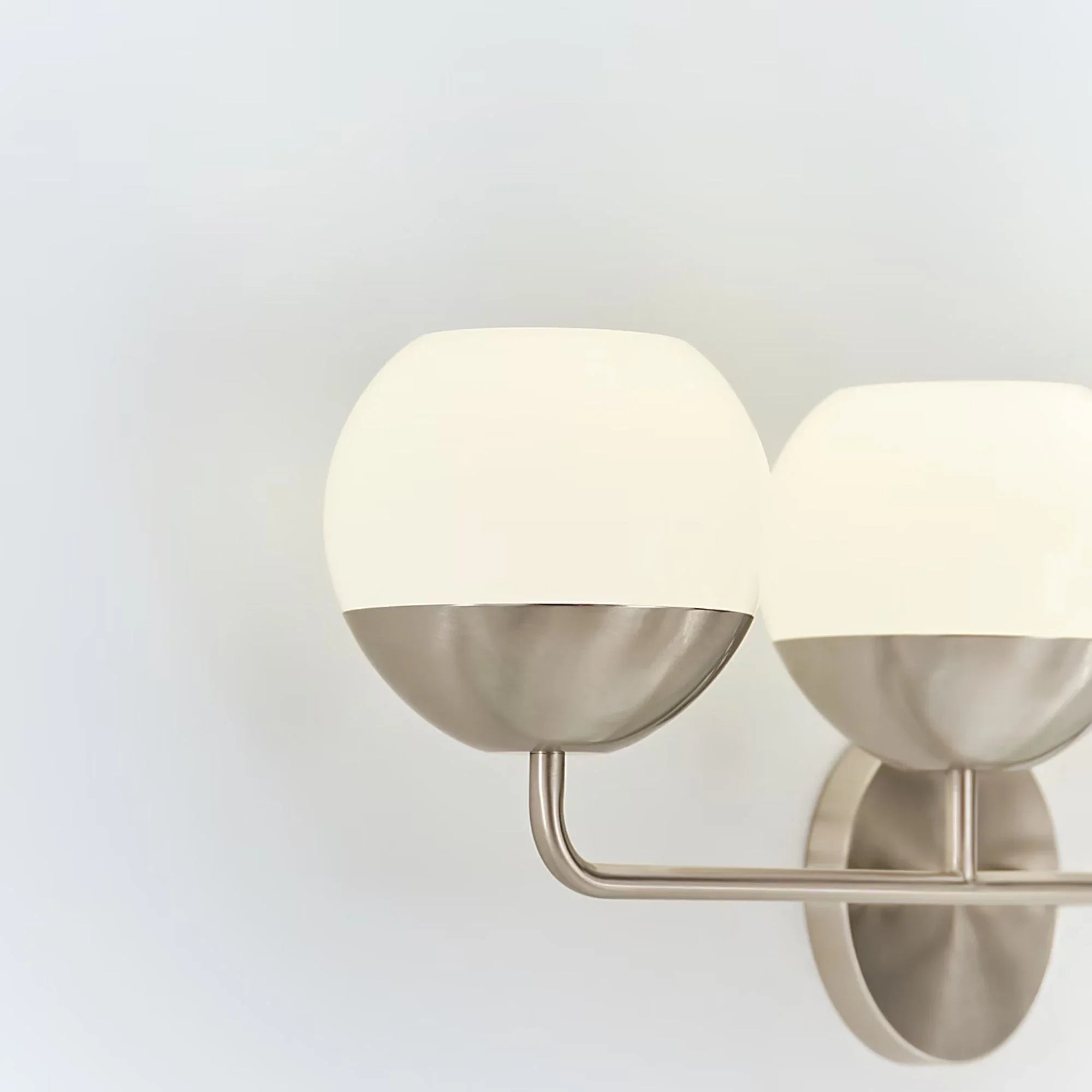 Visual Comfort Studio Alvin 33" 4-Light LED Bathroom Vanity, Brushed Nickel Finish