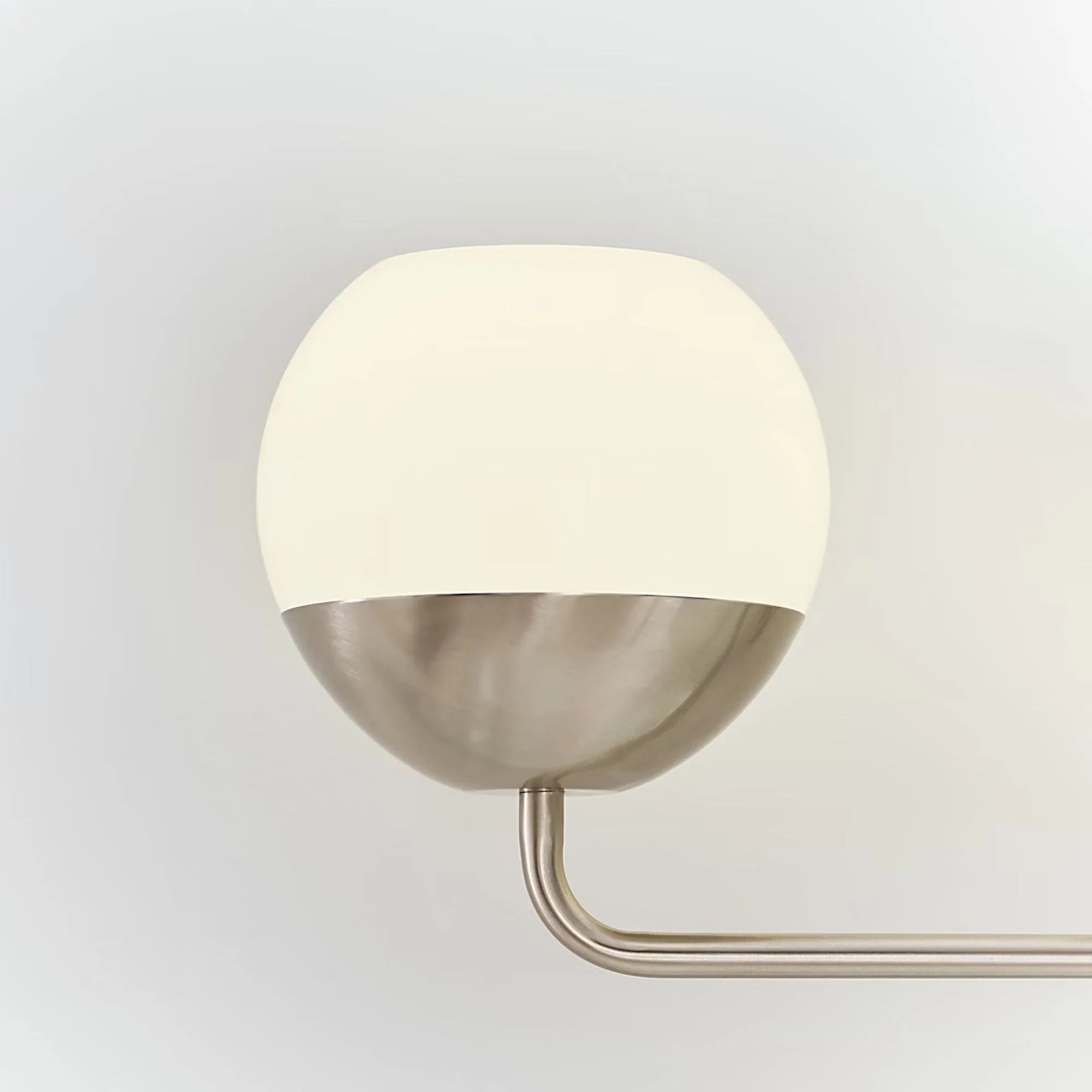 Visual Comfort Studio Alvin 33" 4-Light LED Bathroom Vanity, Brushed Nickel Finish