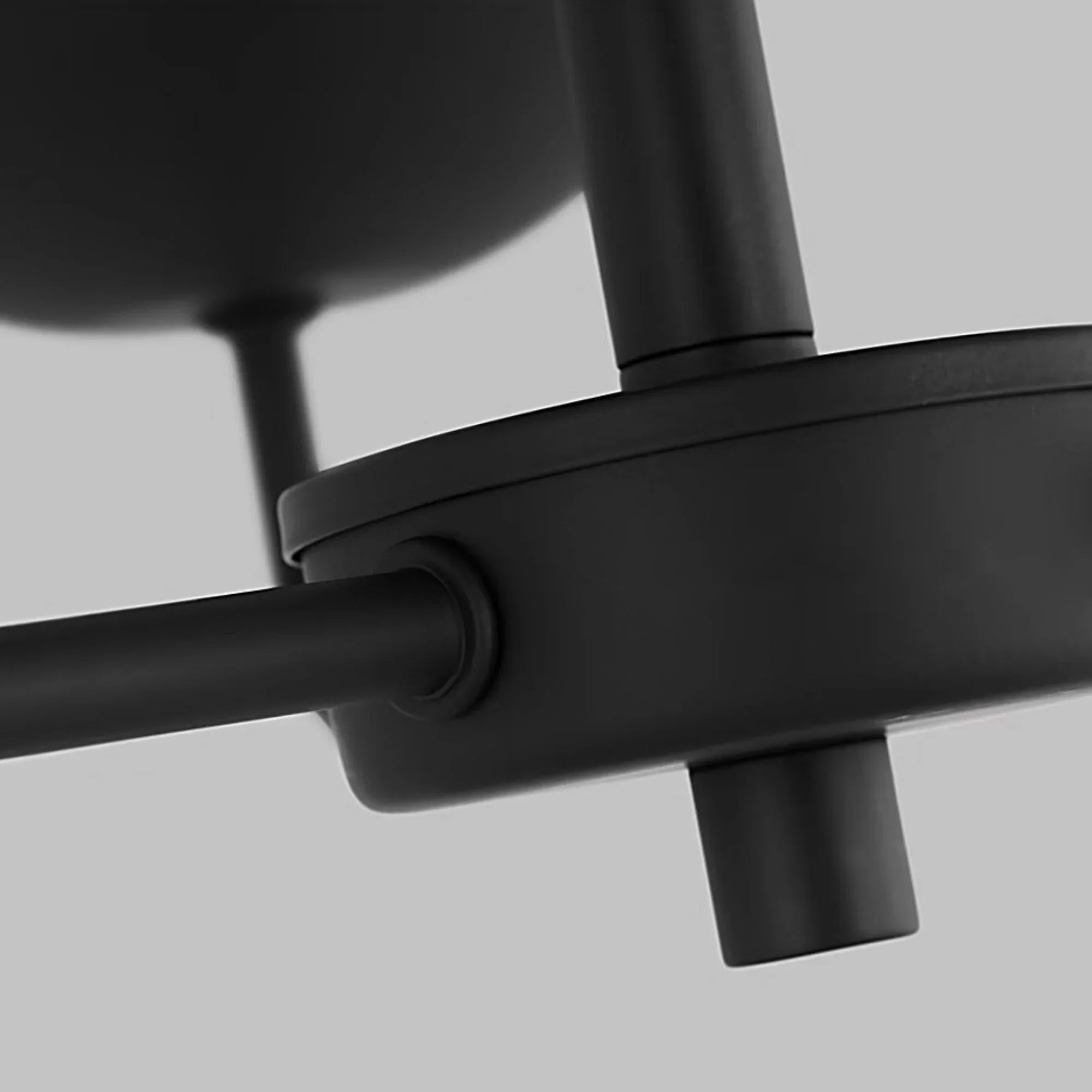 Alvin 20" 3-Light Chandelier, Midnight Black Finish