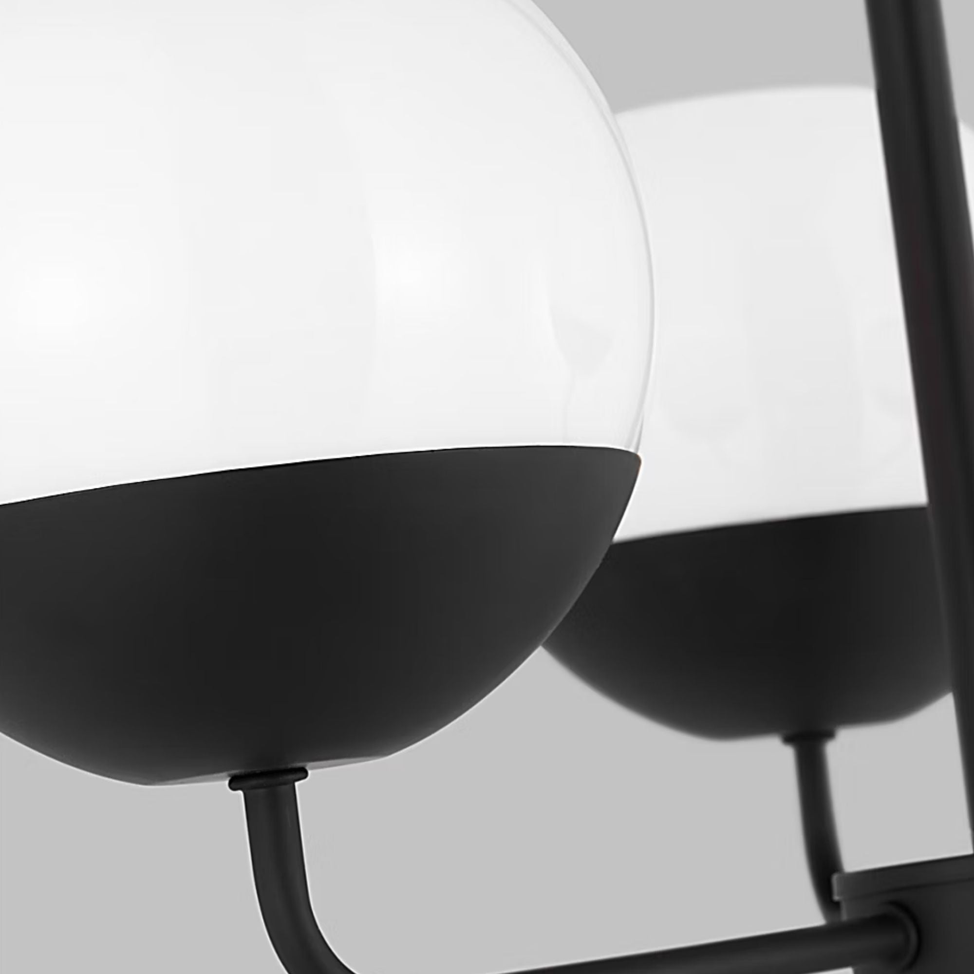 Alvin 20" 3-Light LED Chandelier, Midnight Black Finish