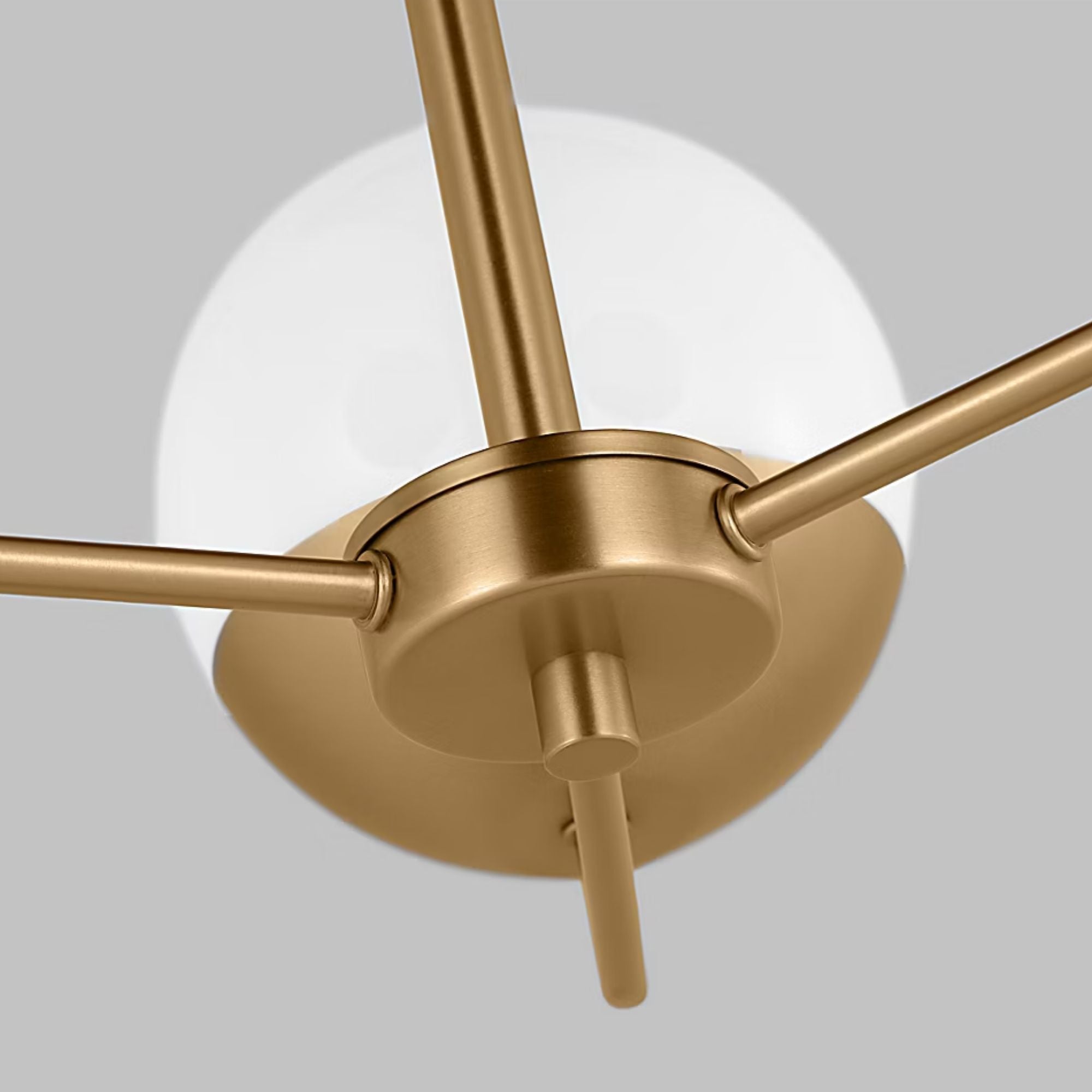 Alvin 20" 3-Light LED Chandelier, Satin Brass Finish