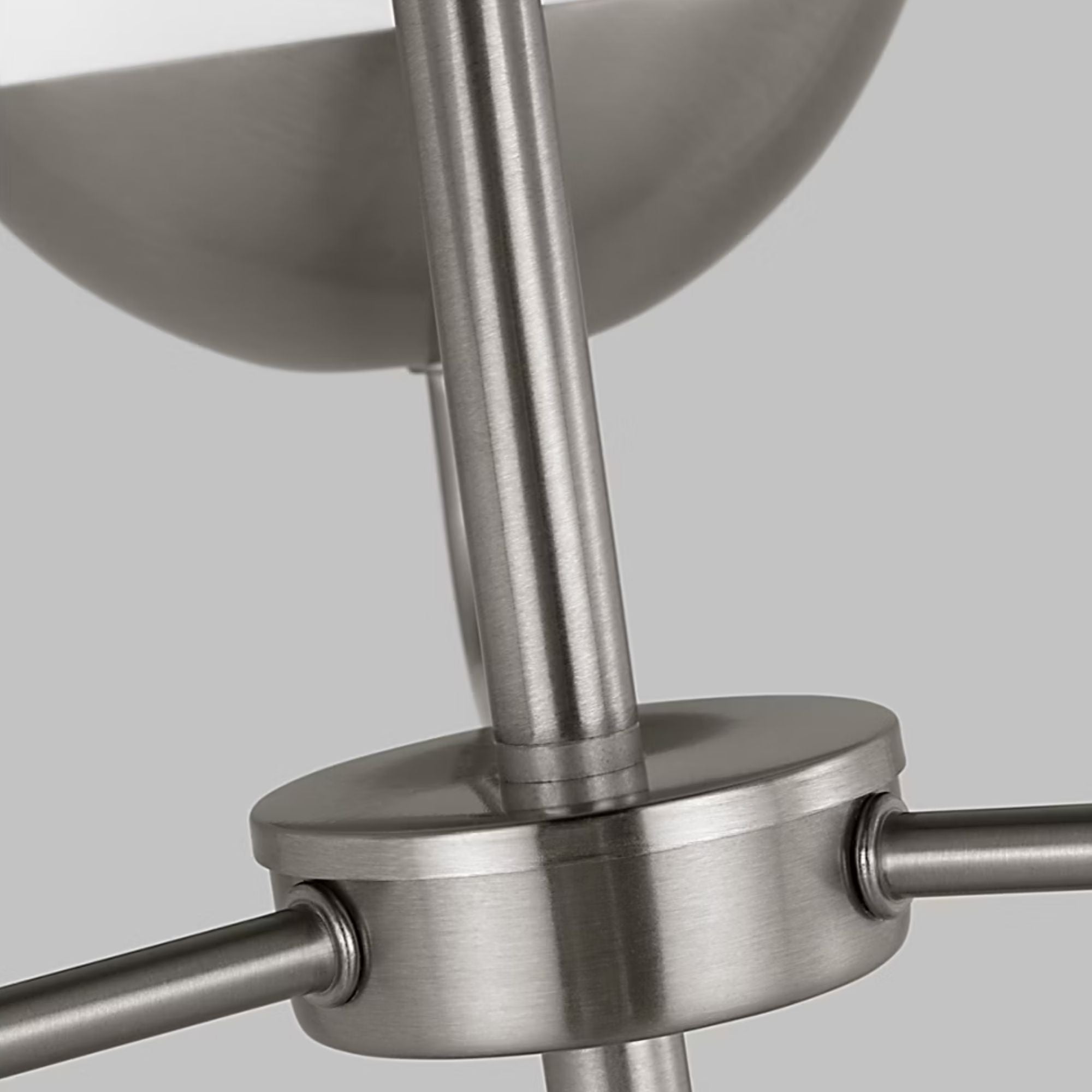 Alvin 20" 3-Light LED Chandelier, Brushed Nickel Finish