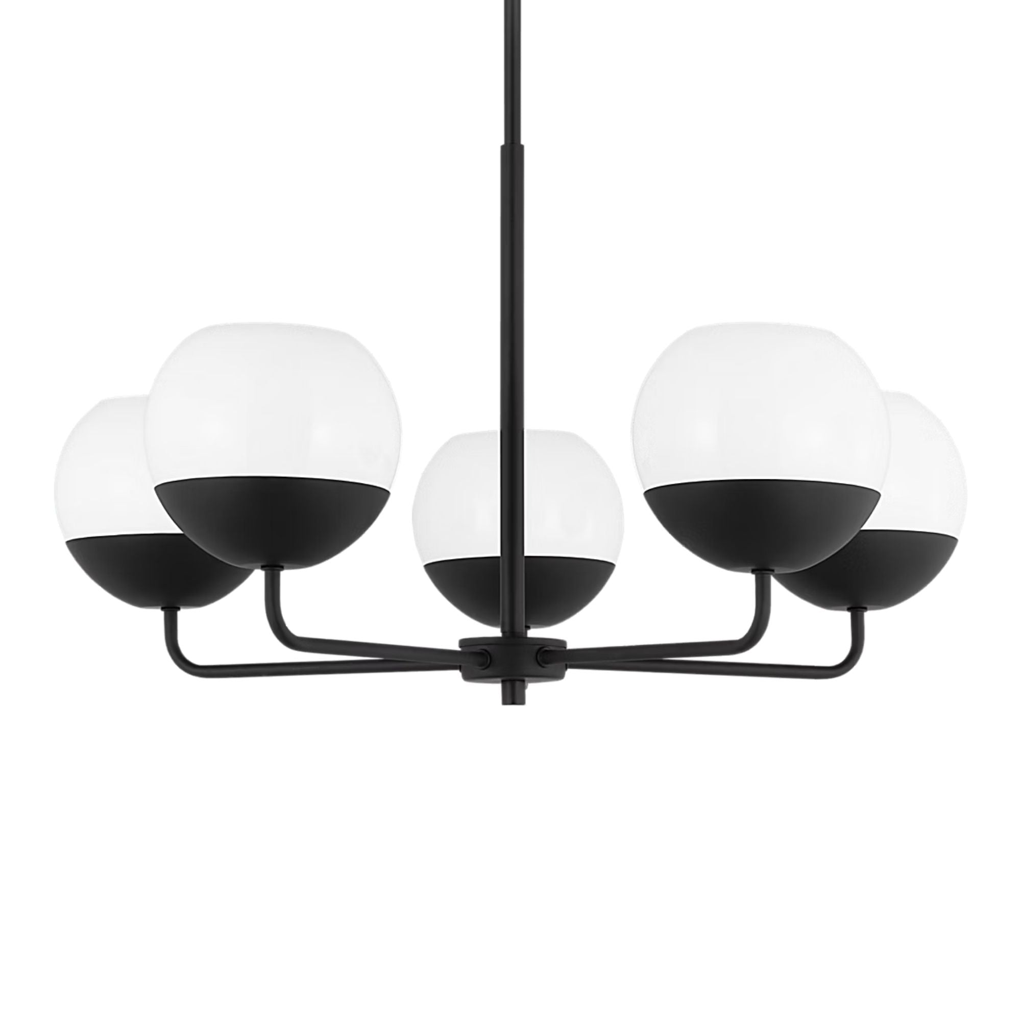 Alvin 26" 5-Light Chandelier, Midnight Black Finish