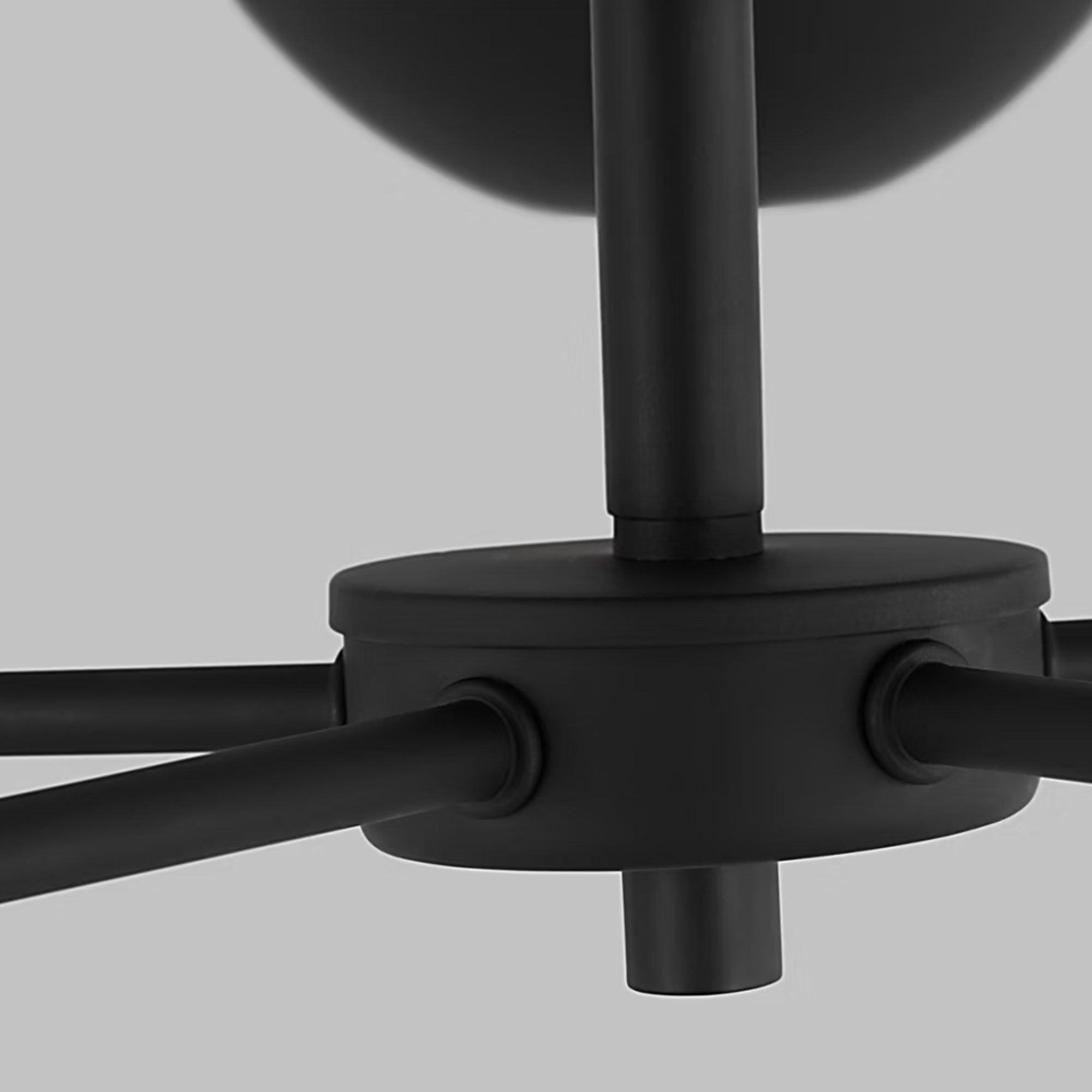 Alvin 26" 5-Light Chandelier, Midnight Black Finish