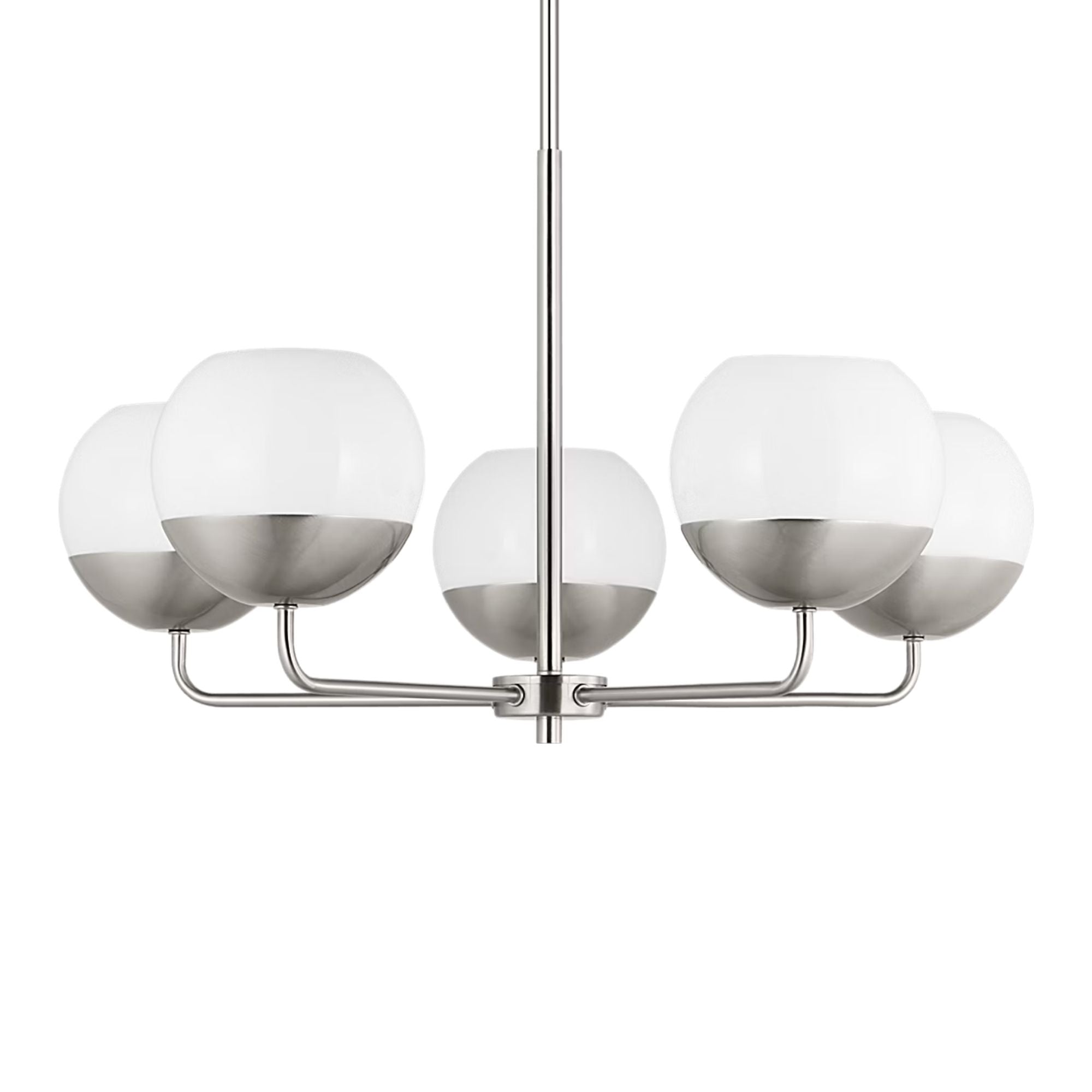 Alvin 26" 5-Light Chandelier, Brushed Nickel Finish