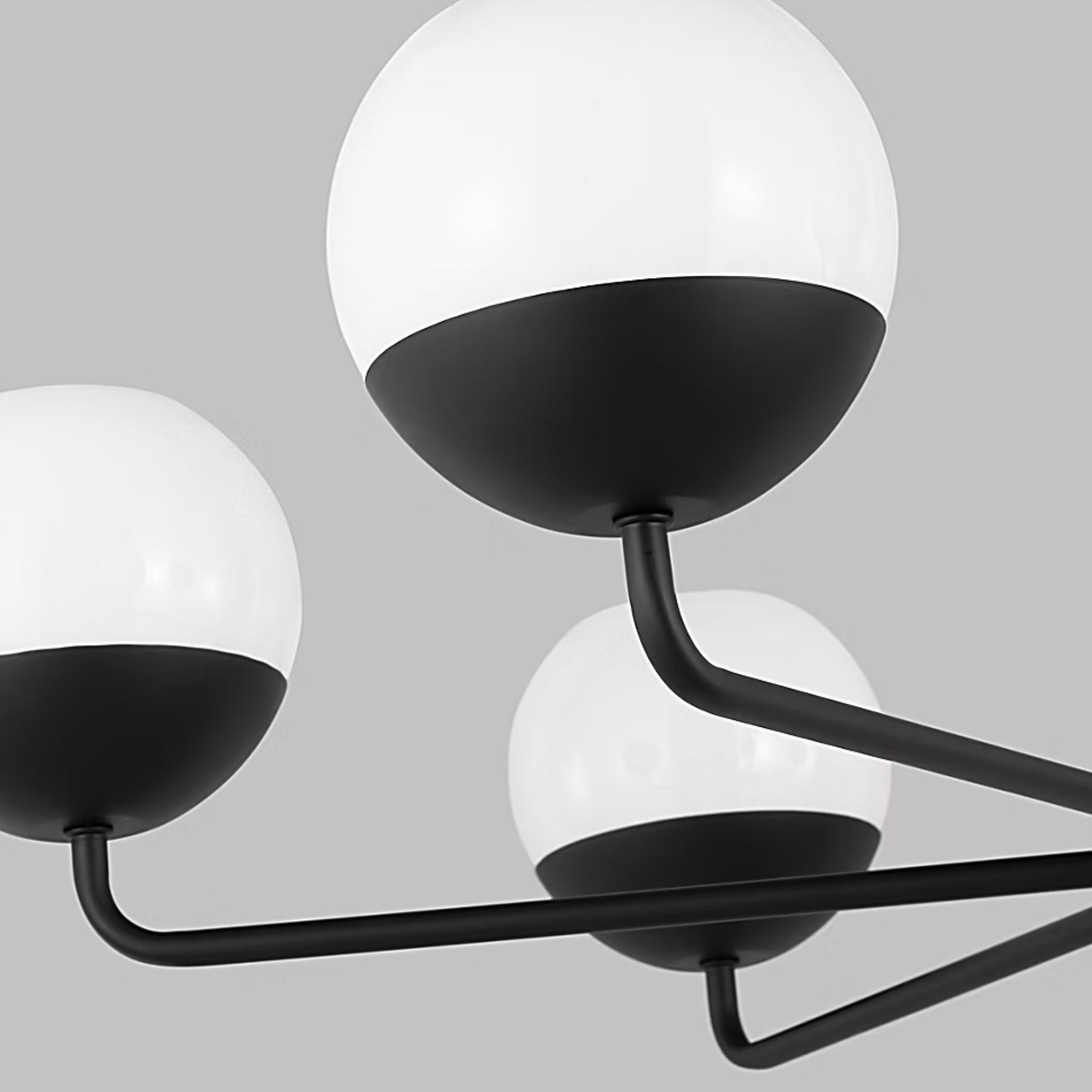 Alvin 38" 6-Light Chandelier, Midnight Black Finish