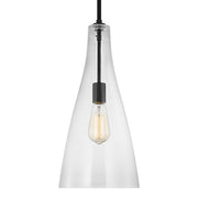 Arilda 9" Pendant, Midnight Black Finish