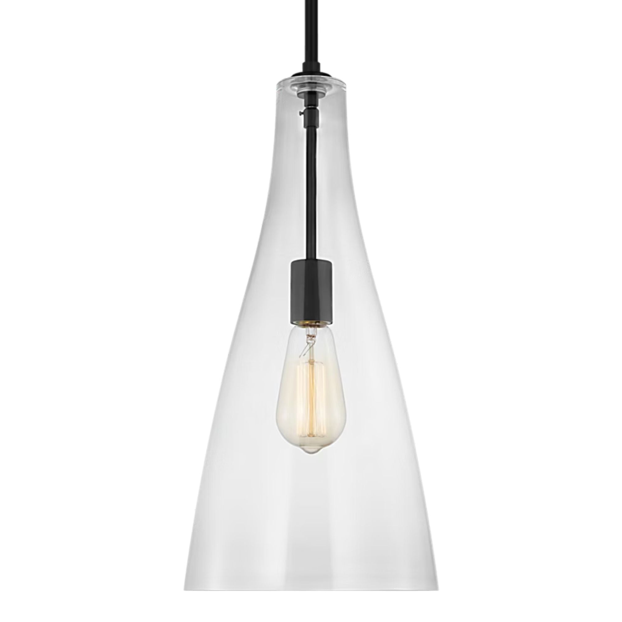 Arilda 9" Pendant, Midnight Black Finish