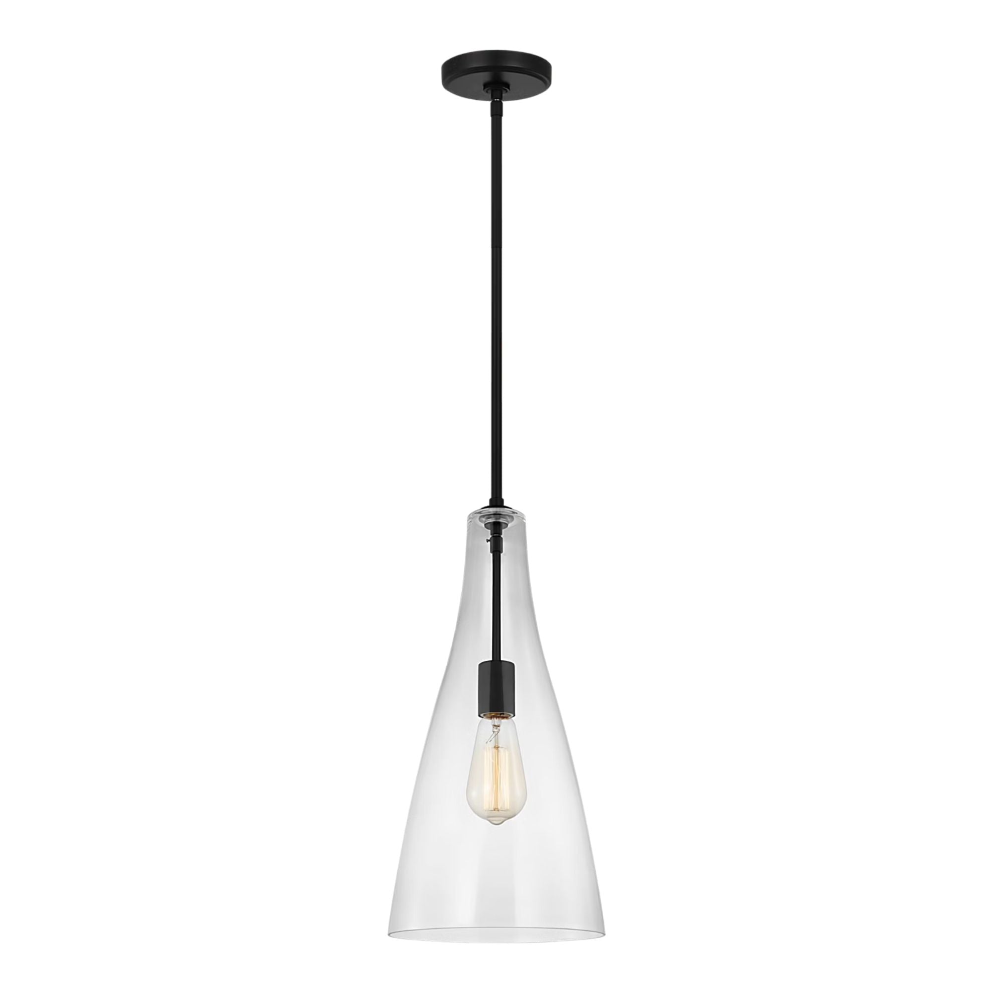 Arilda 9" Pendant, Midnight Black Finish