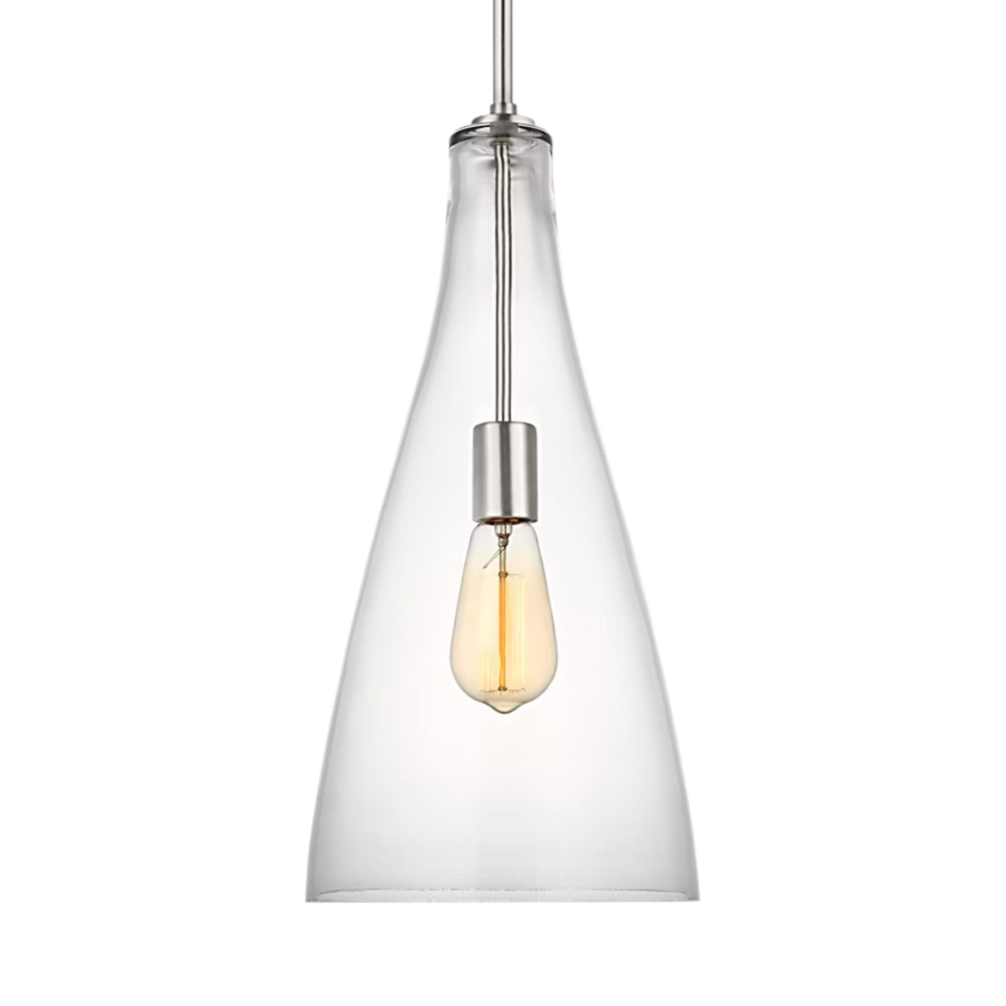 Arilda 9" Pendant, Brushed Nickel Finish