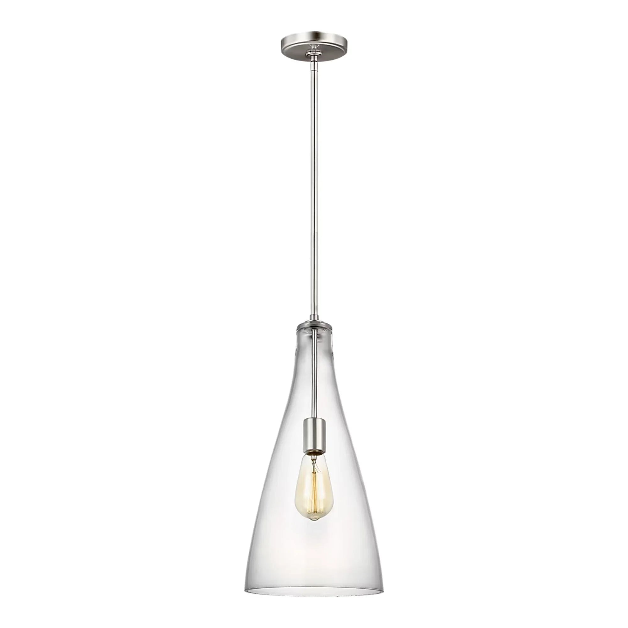 Arilda 9" Pendant, Brushed Nickel Finish