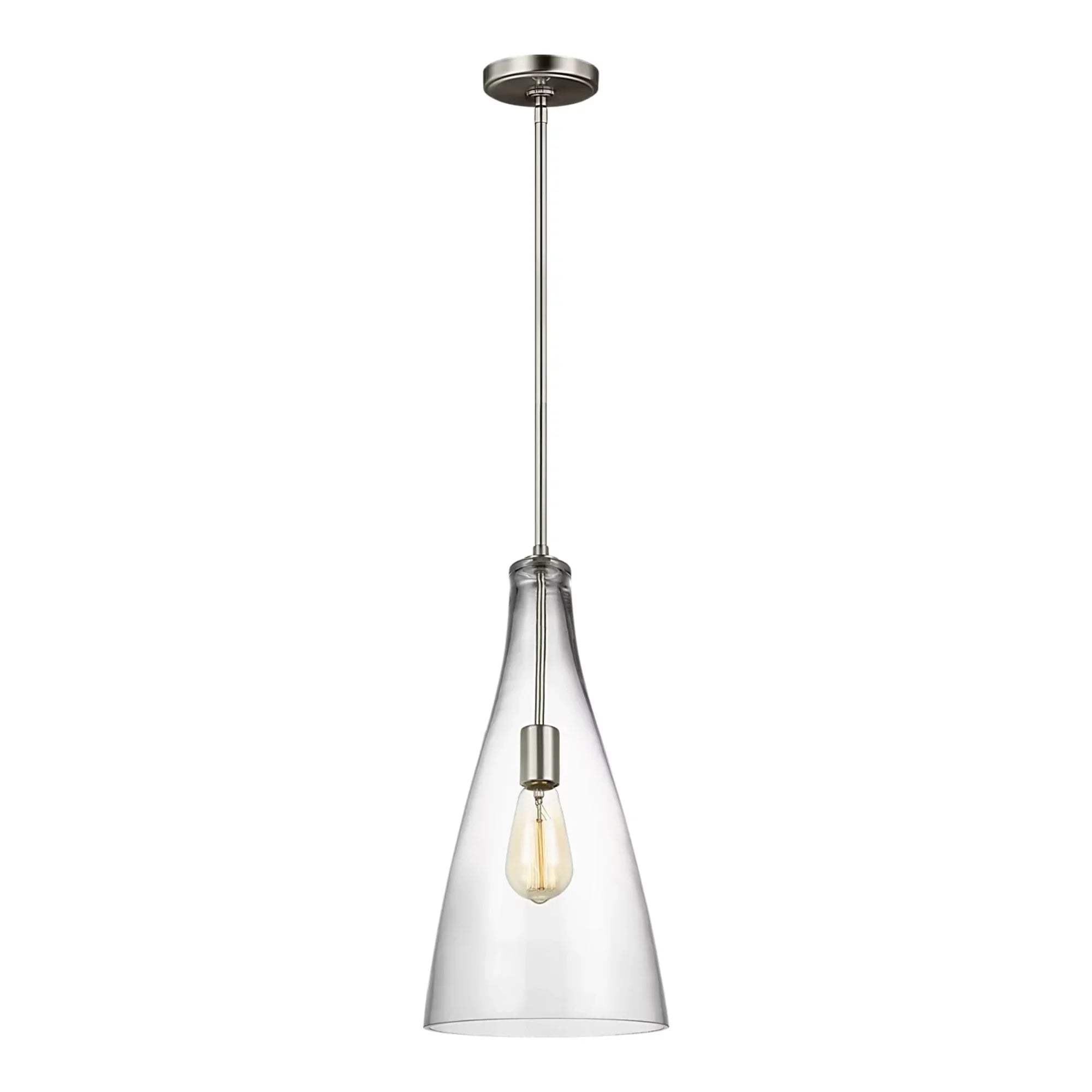 Arilda 9" Pendant, Brushed Nickel Finish