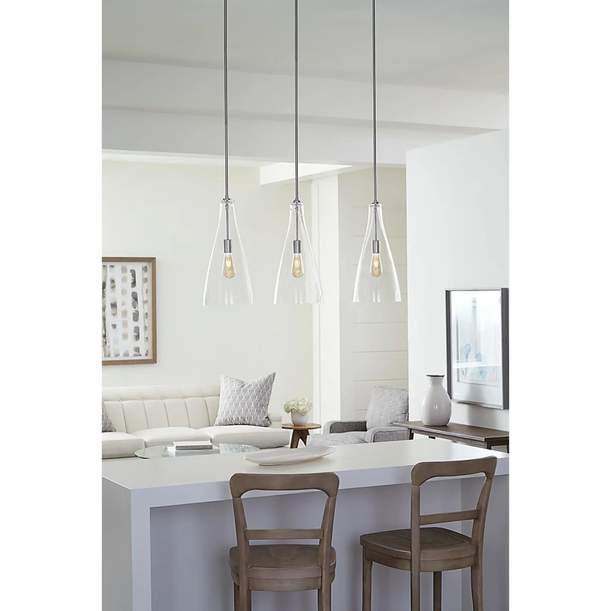 Arilda 9" Pendant, Brushed Nickel Finish