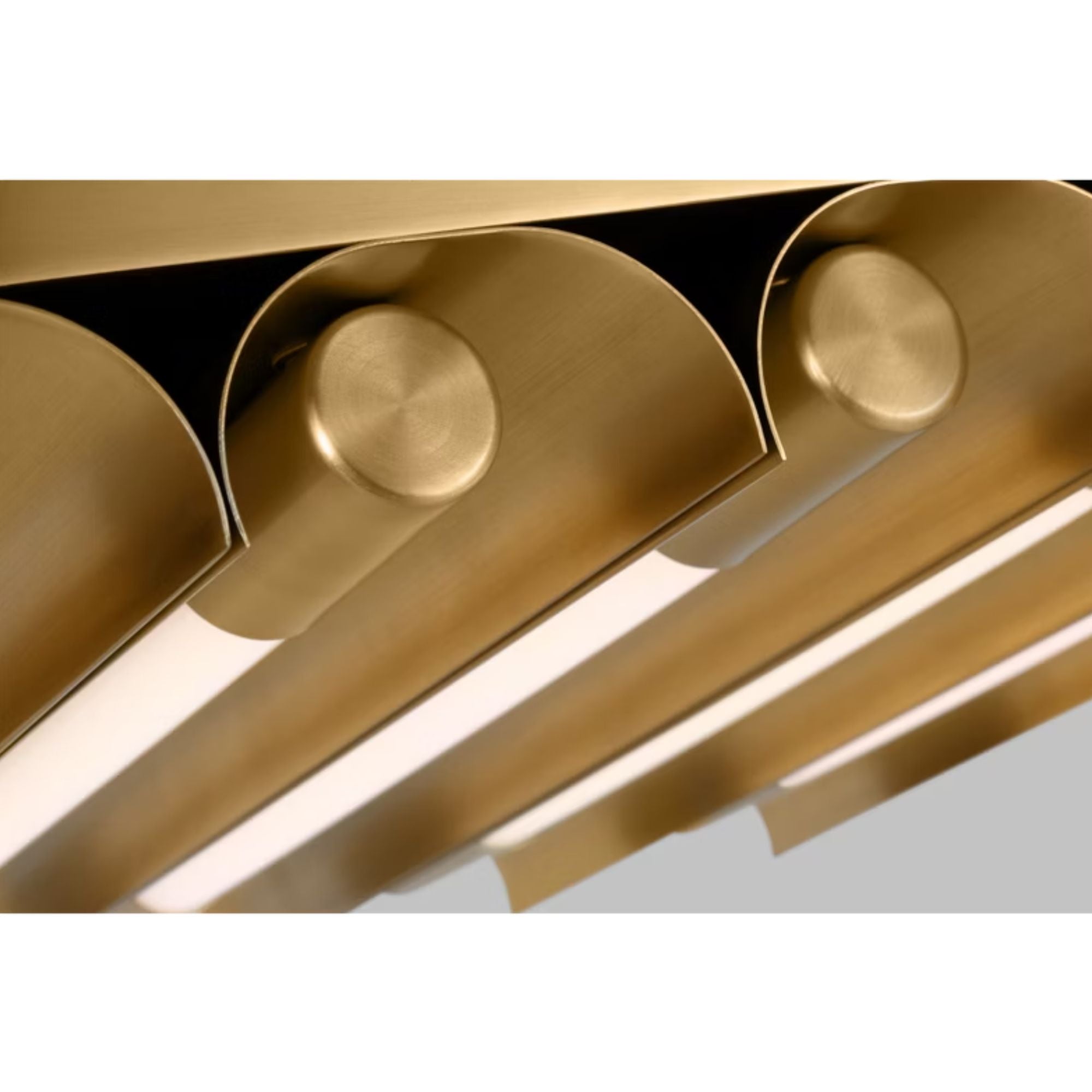 Carson 17" LED 5-Light Flush Mount, Burnished Brass Finish