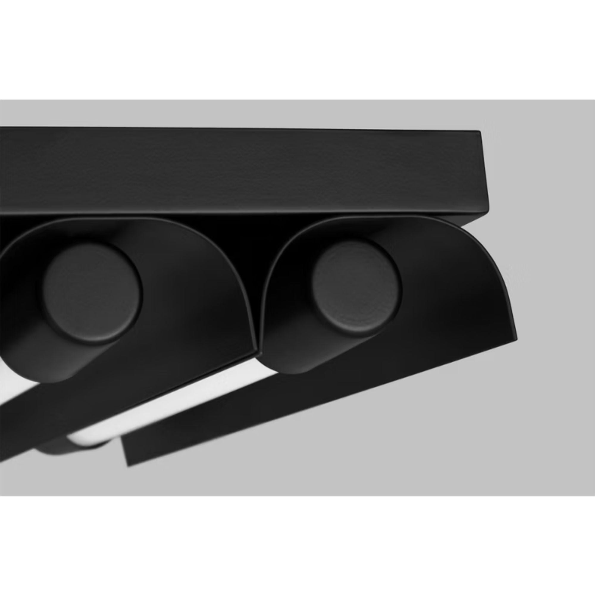 Carson 17" LED 5-Light Flush Mount, Midnight Black Finish