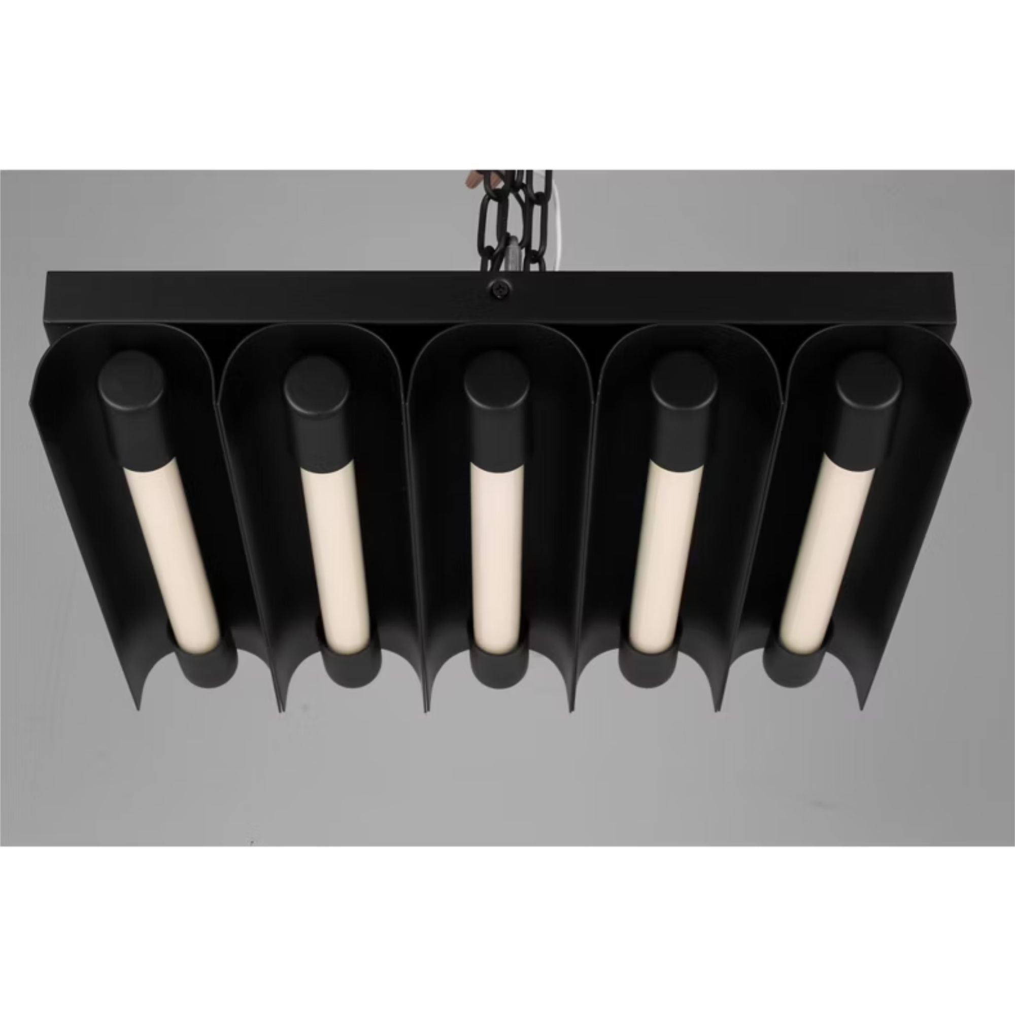 Carson 17" LED 5-Light Flush Mount, Midnight Black Finish