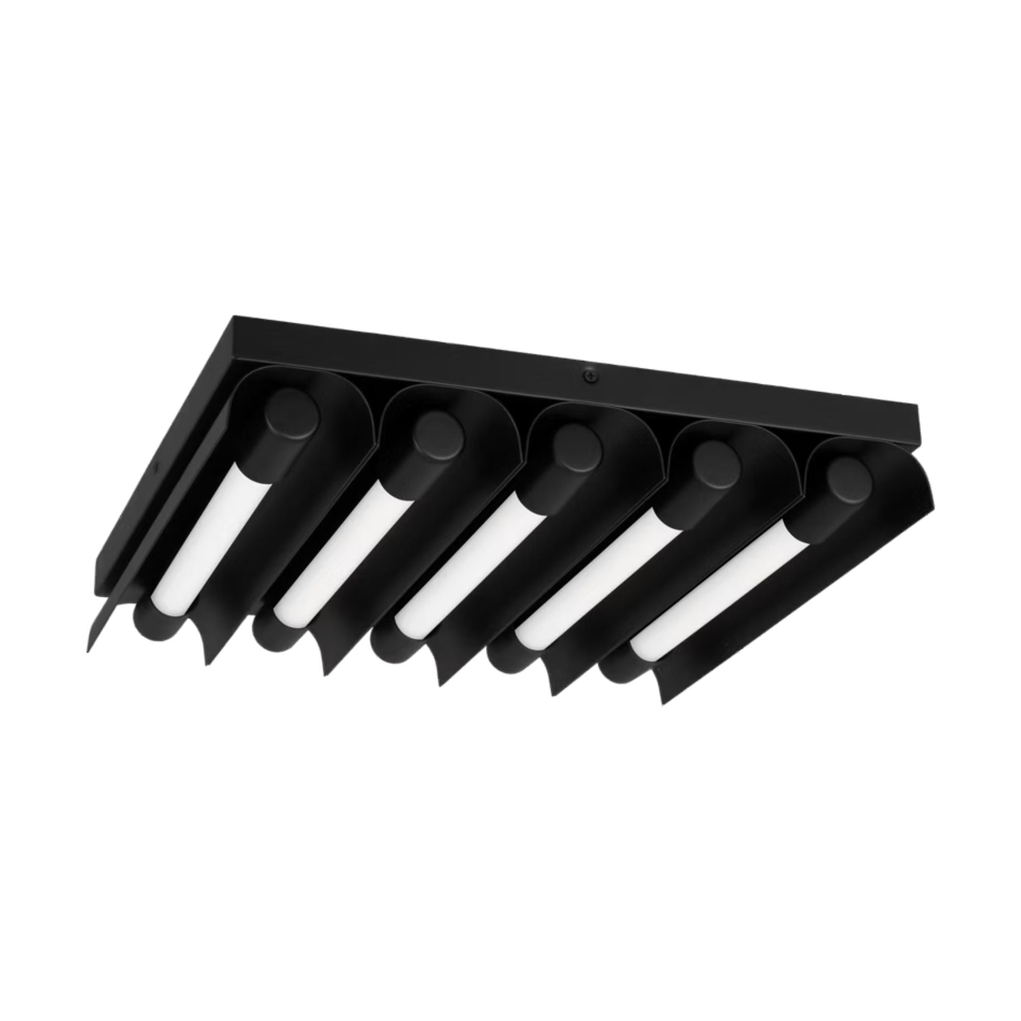 Carson 17" LED 5-Light Flush Mount, Midnight Black Finish