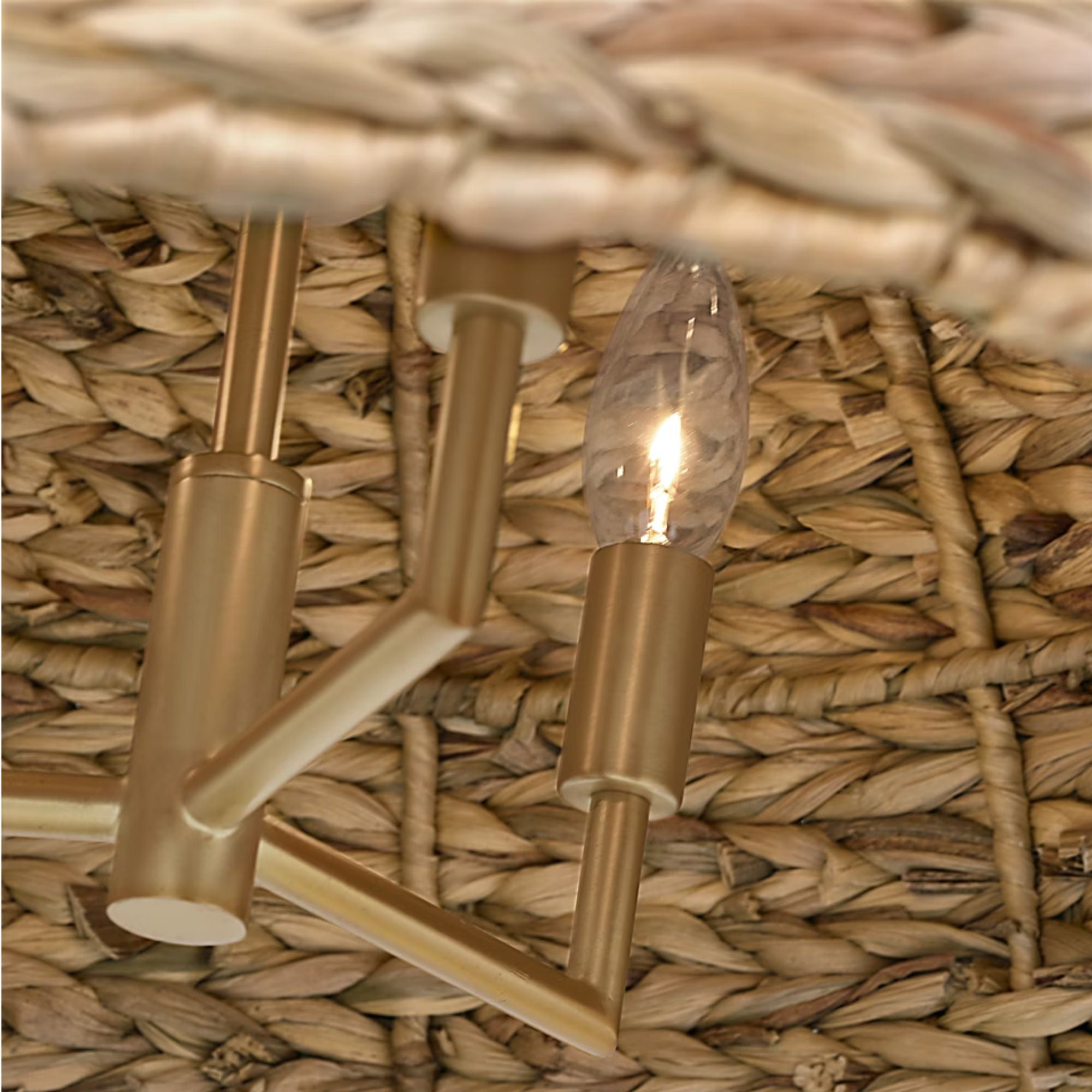 Cay 36" X-Large Pendant, Burnished Brass Finish