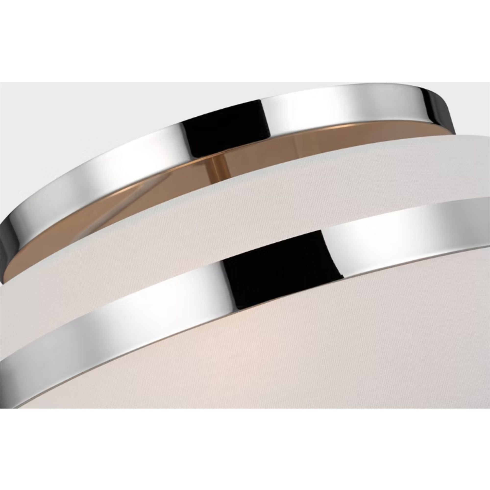 Cordtlandt 14" 3-Light Small Semi Flush Mount, Polished Nickel Finish