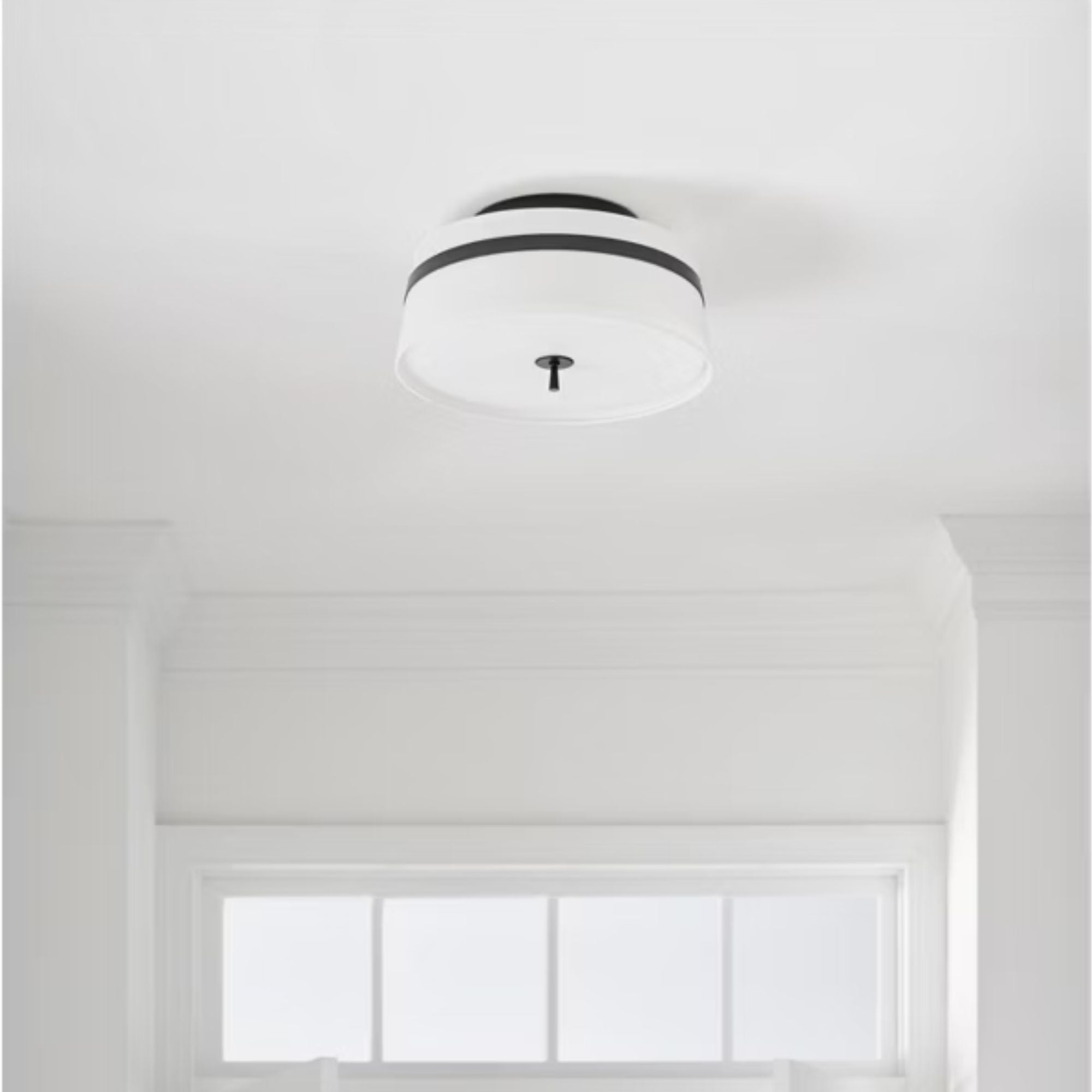 Cordtlandt 19" 3-Light Large Semi Flush Mount, Aged Iron Finish