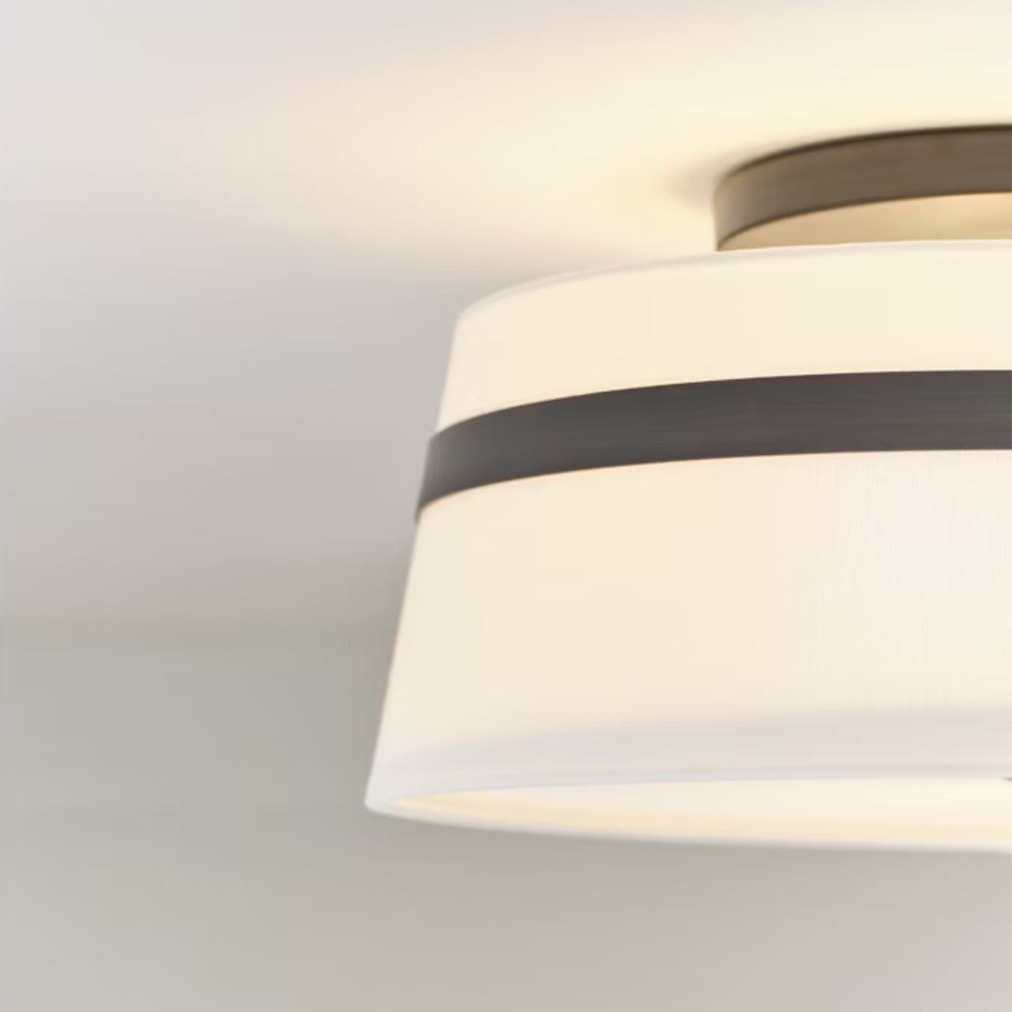Cordtlandt 19" 3-Light Large Semi Flush Mount, Aged Iron Finish