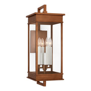 Cupertino 26" 4-Light Large Bracket Wall Lantern, Natural Copper Finish