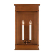 Cupertino 23" 2-Light Extra Large Wall Lantern, Natural Copper Finish