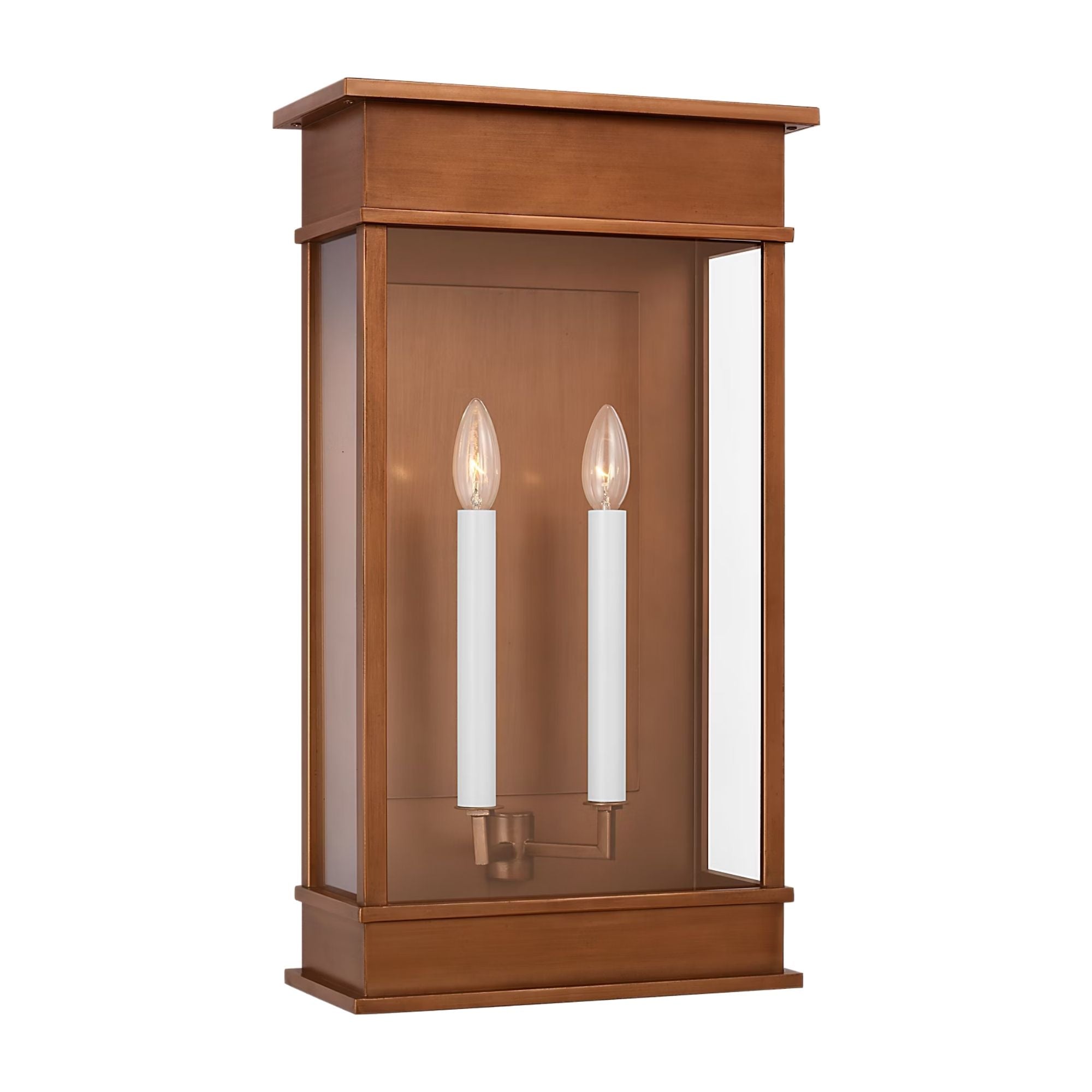 Cupertino 23" 2-Light Extra Large Wall Lantern, Natural Copper Finish