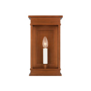 Cupertino 13" Small Wall Lantern, Natural Copper Finish