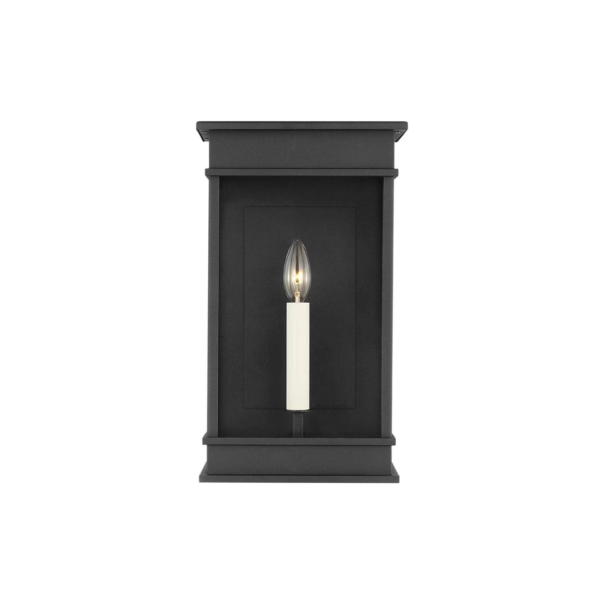 Cupertino 10" Mini Wall Lantern, Textured Black Finish