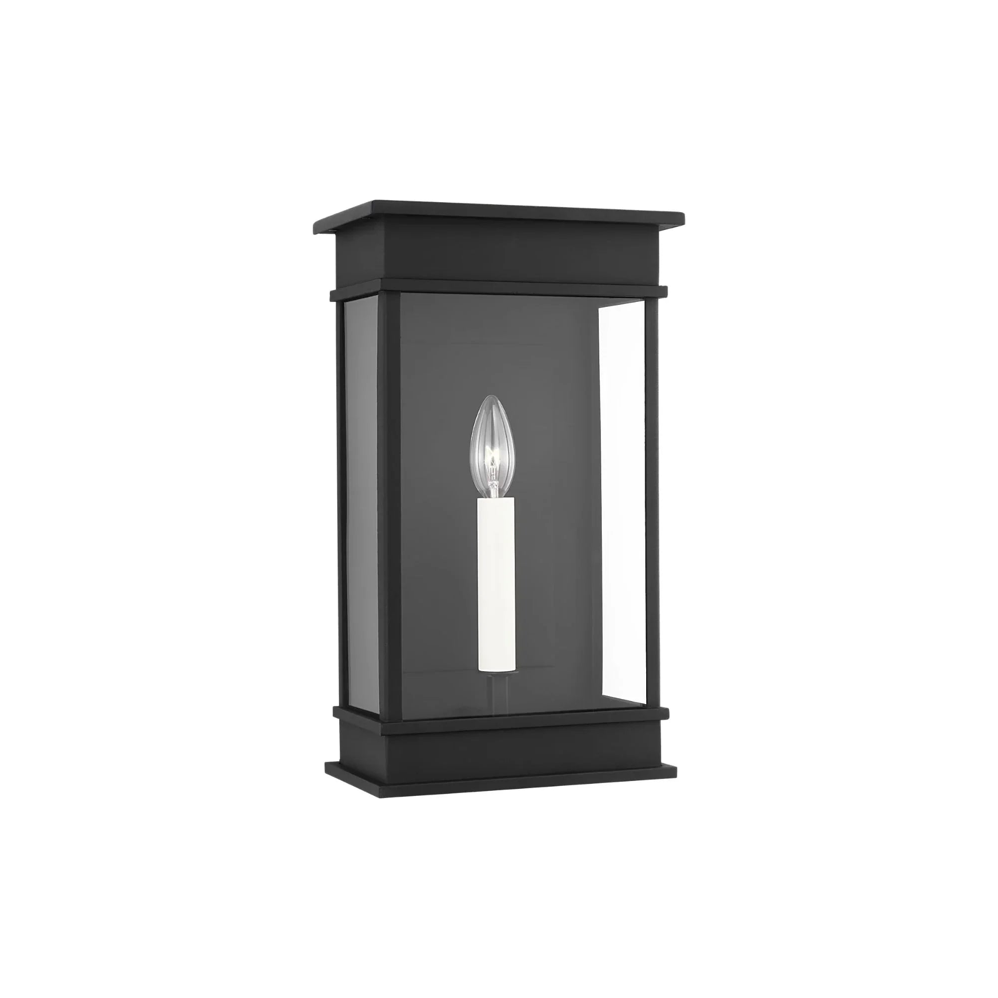 Cupertino 10" Mini Wall Lantern, Textured Black Finish