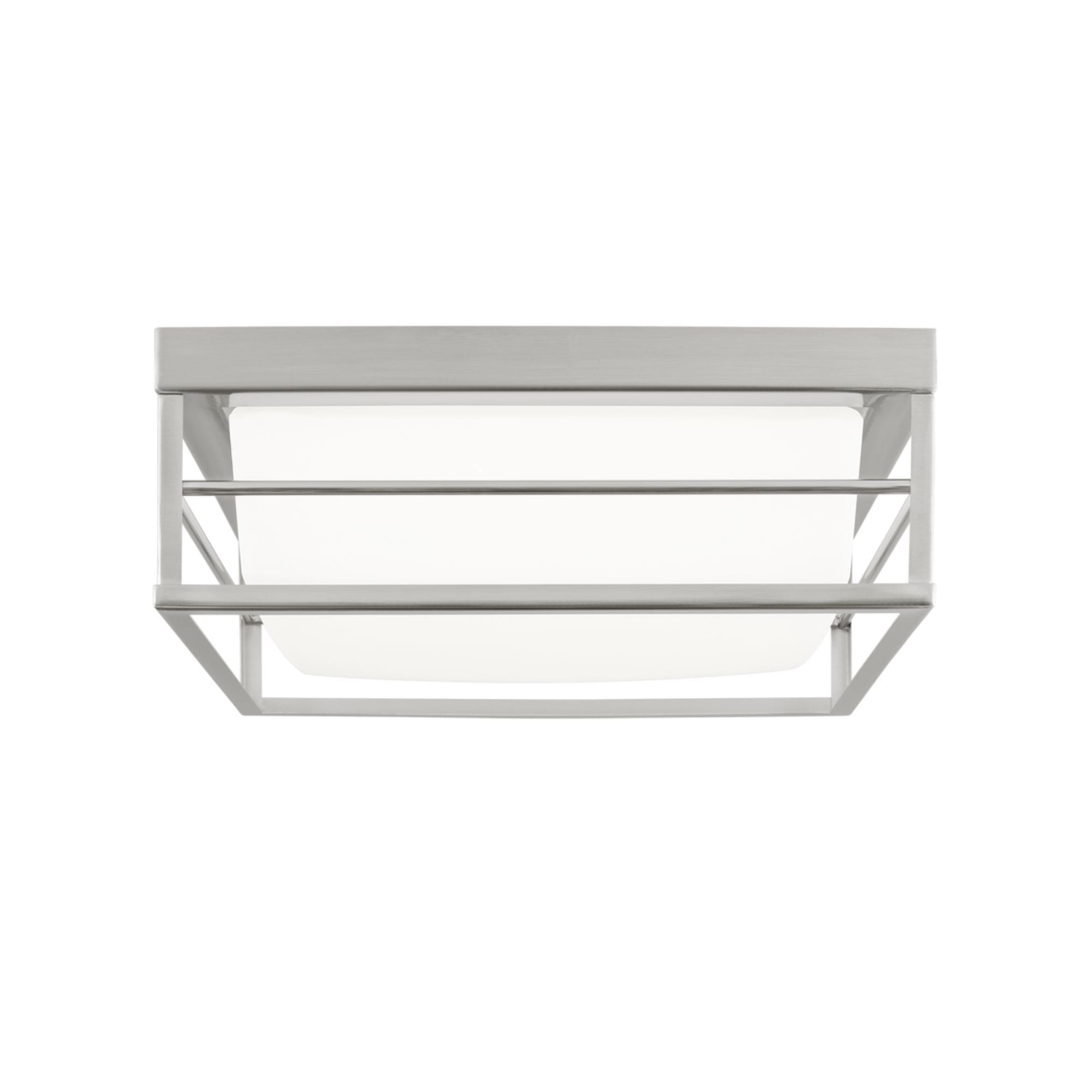 Dearborn 12" Medium LED Flush Mount, Brushed Nickel Finish