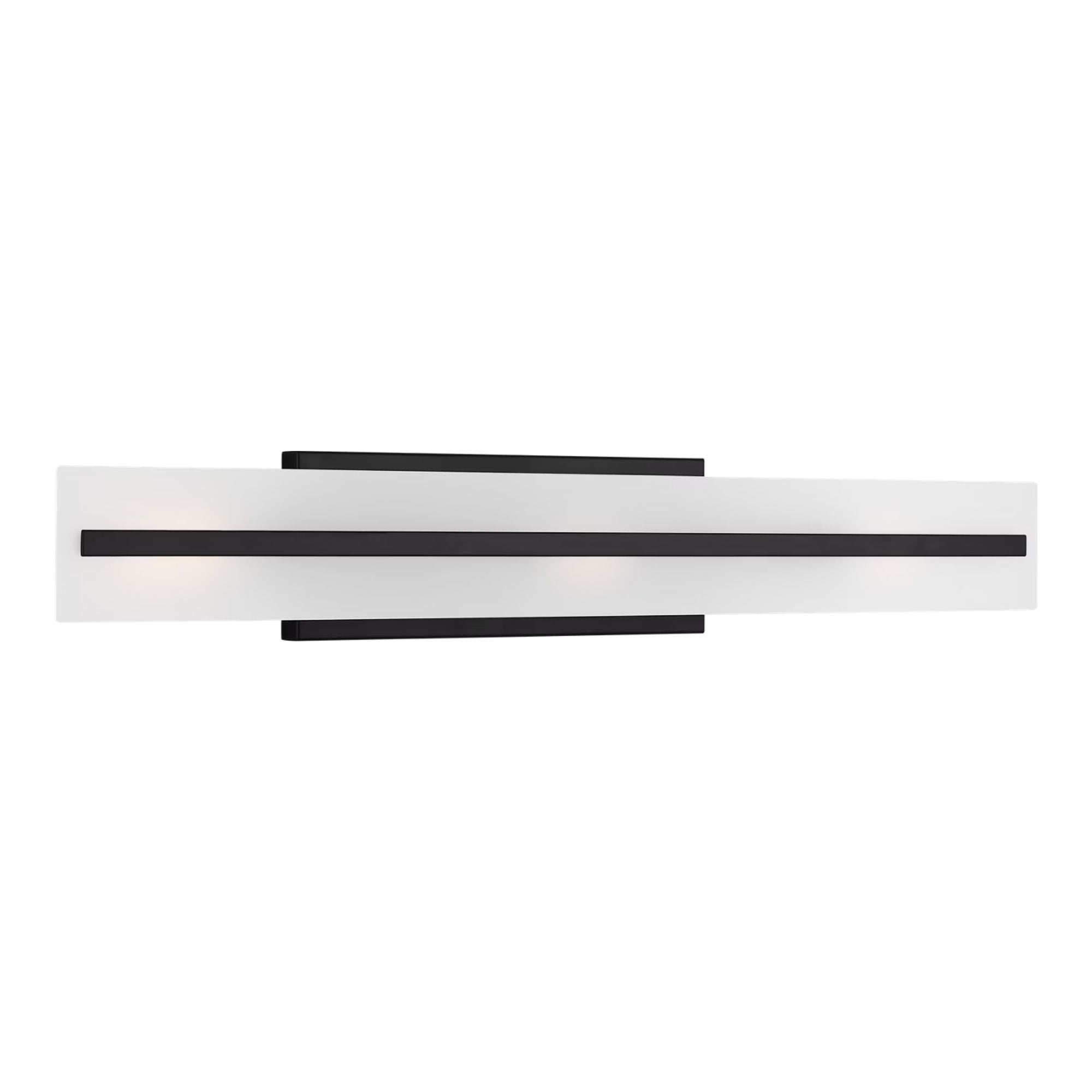 Dex 30" Large 3-Light Bathroom Vanity, Midnight Black Finish