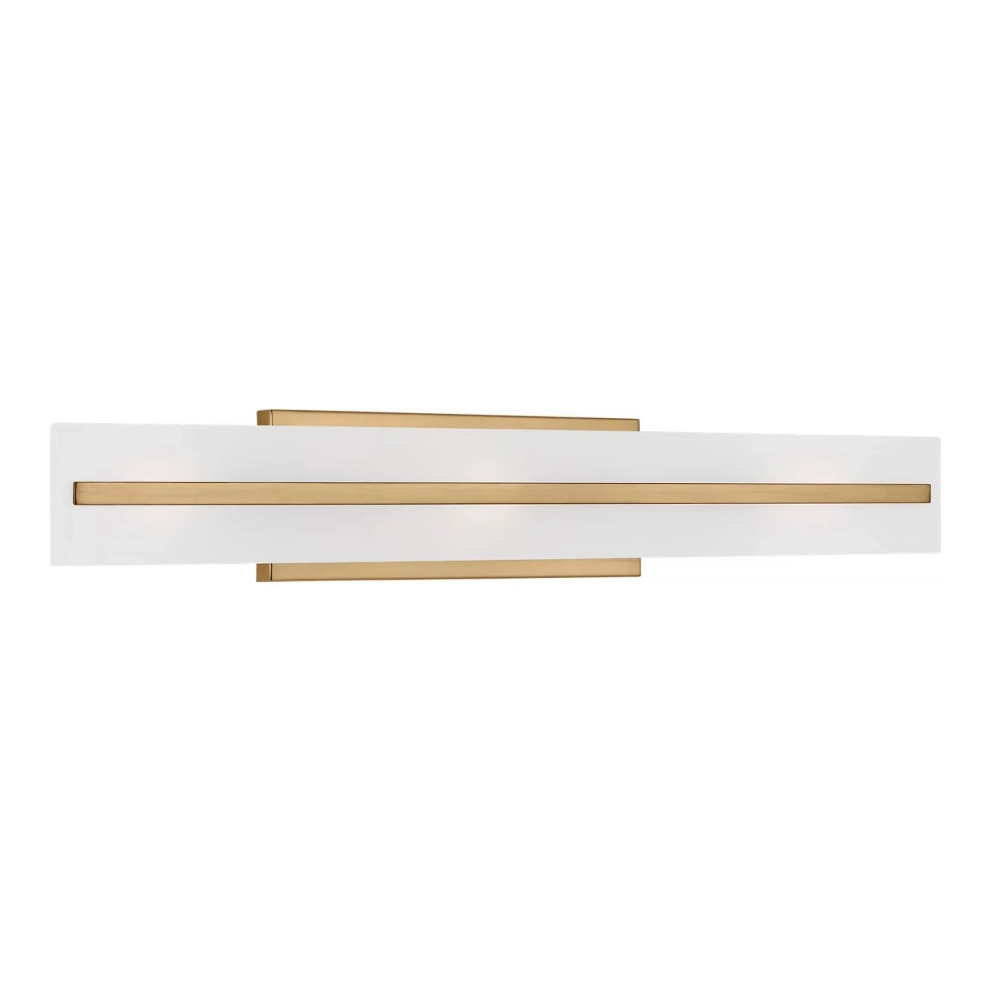 Visual Comfort Studio - Dex 30" Large 3-Light Bathroom Vanity, Satin Brass Finish | Bees Lighting