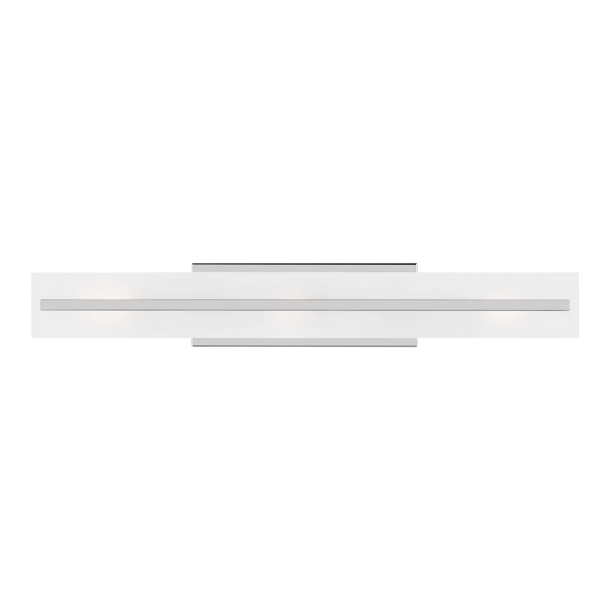 Dex 30" Large 3-Light LED Bathroom Vanity, Chrome Finish