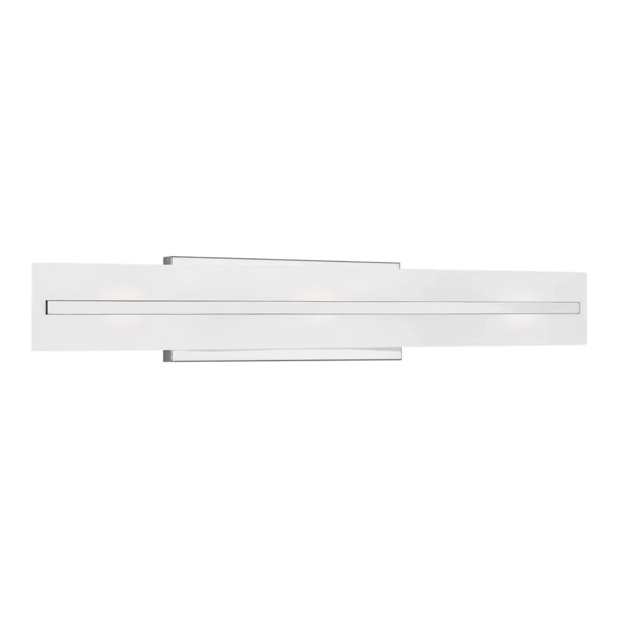 Dex 30" Large 3-Light LED Bathroom Vanity, Chrome Finish