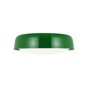 Draper 16" 2-Light Flush Mount, Green Finish