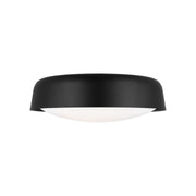 Draper 16" 2-Light Flush Mount, Midnight Black Finish