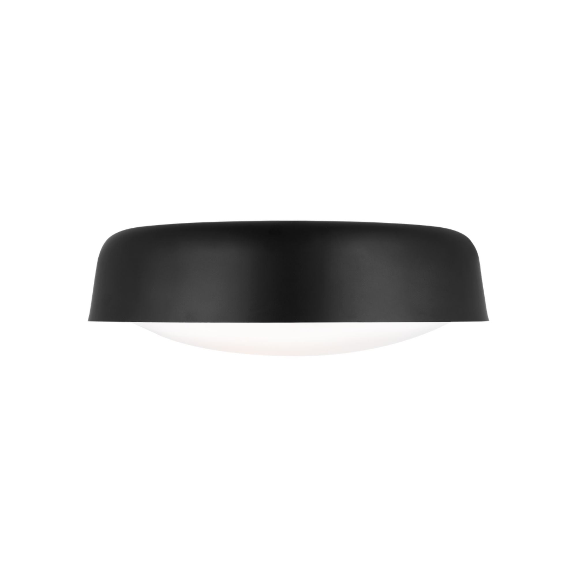 Draper 16" 2-Light Flush Mount, Midnight Black Finish