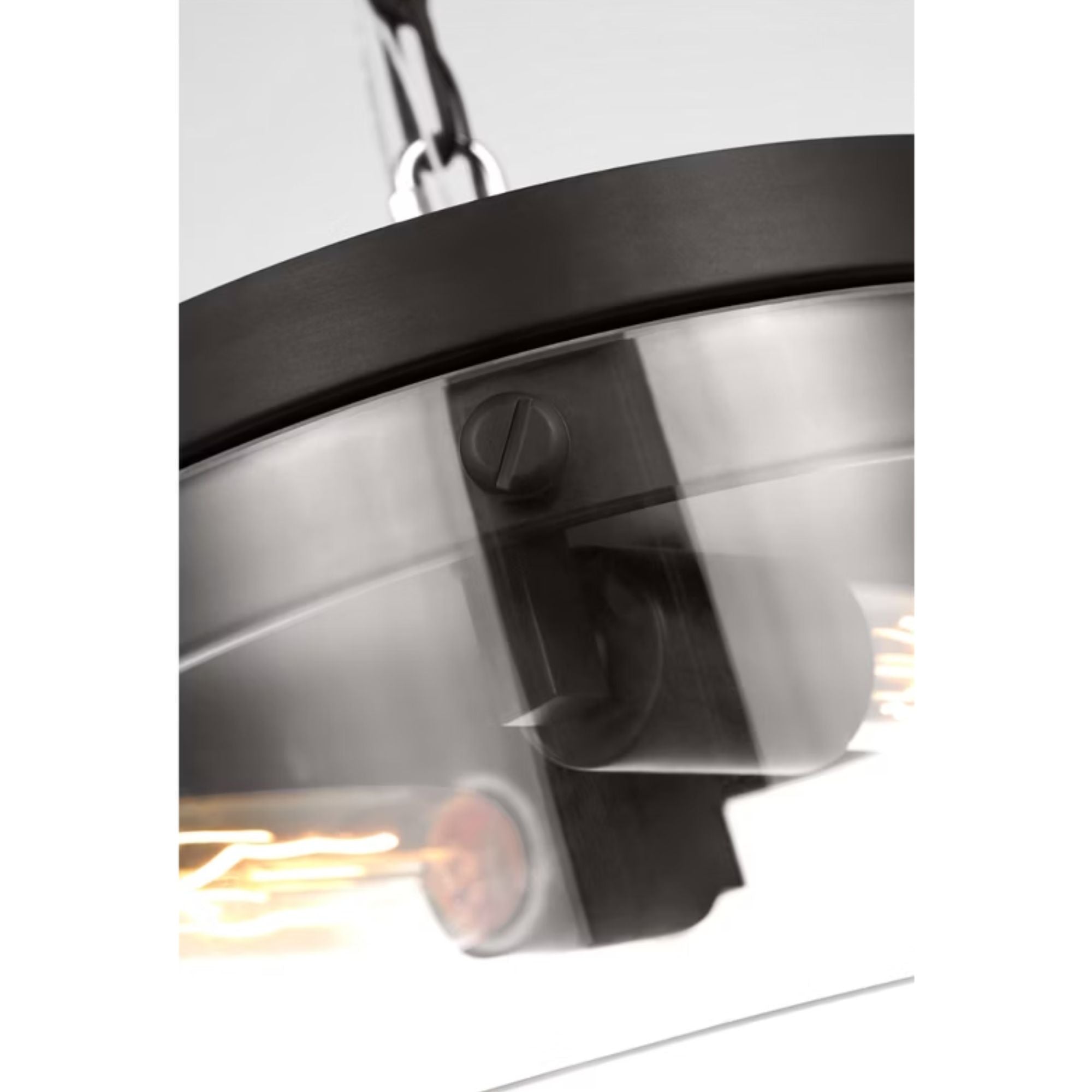 Garrett 11" 2-Light Medium Flush Mount, Aged Iron Finish