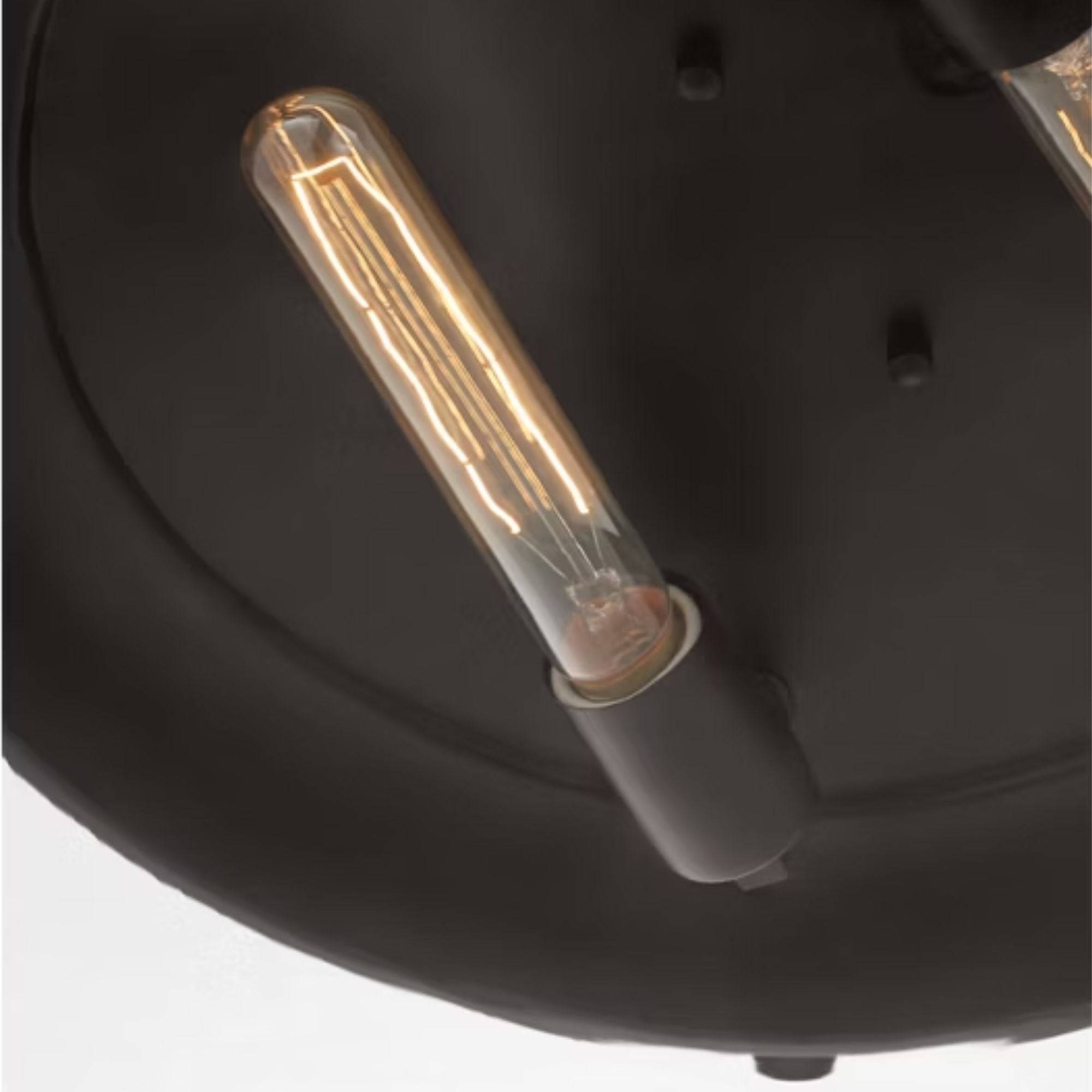 Garrett 18" 2-Light Large Flush Mount, Aged Iron Finish