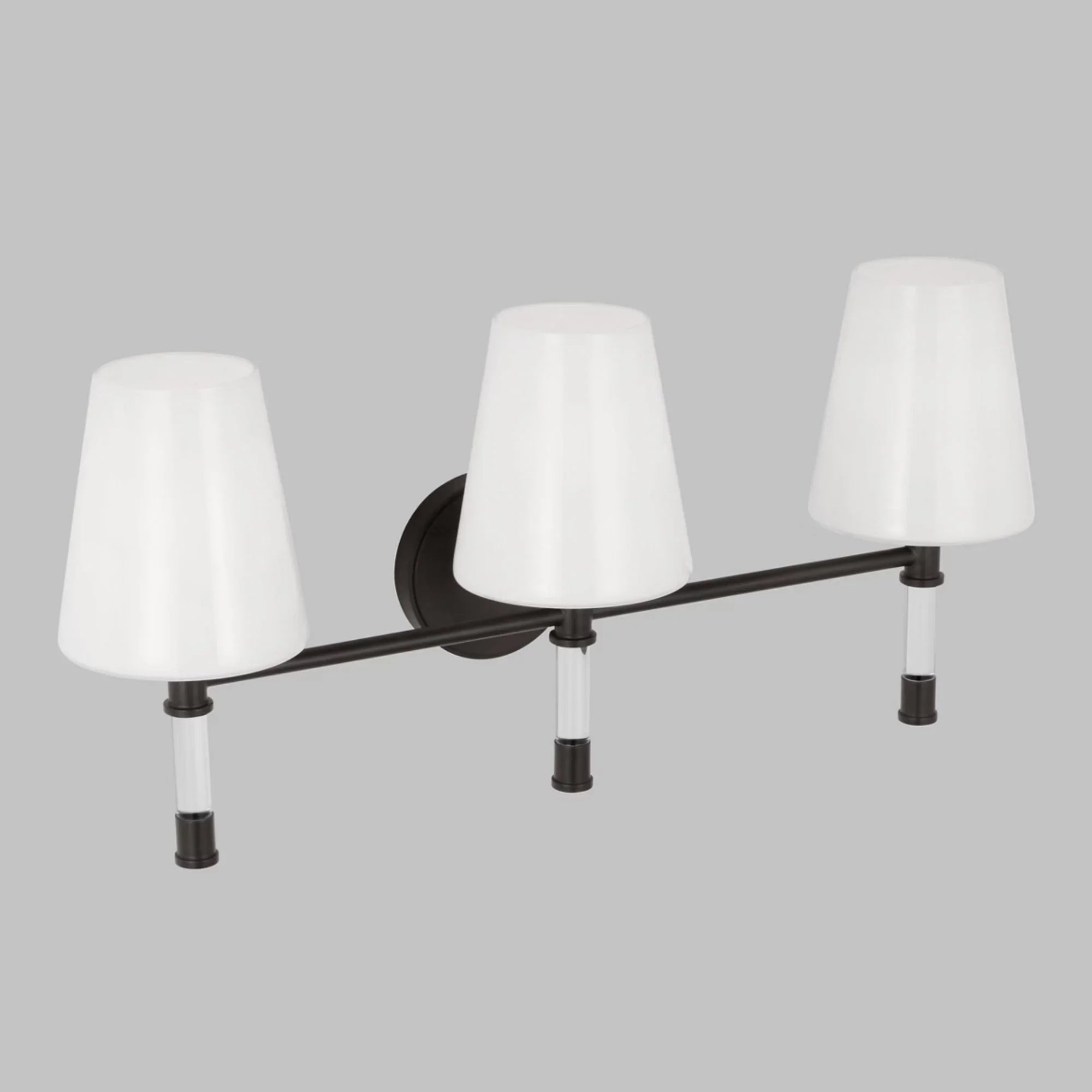 Hanover 25" 3-Light Bathroom Vanity, Aged Iron Finish