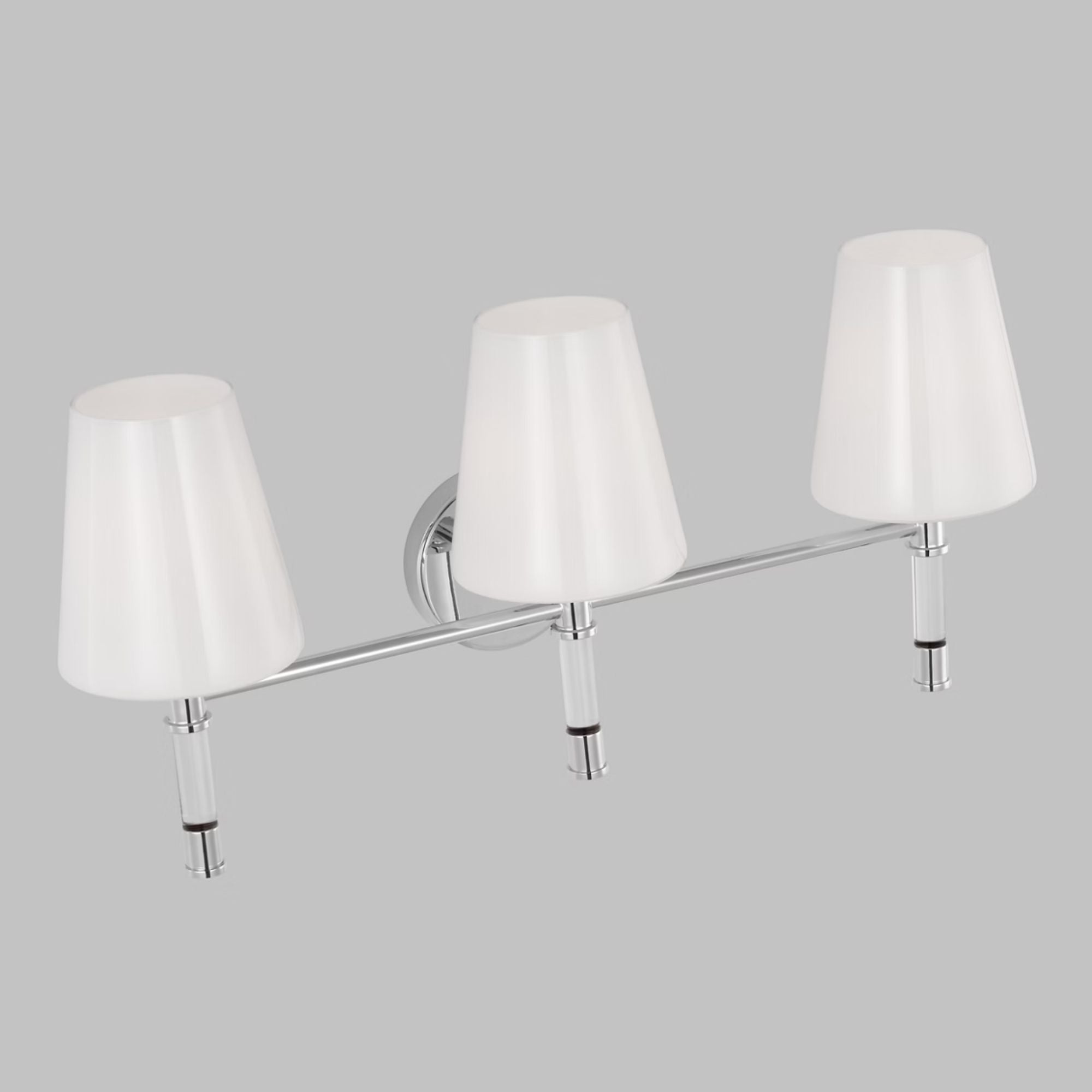 Hanover 25" 3-Light Bathroom Vanity, Polished Nickel Finish